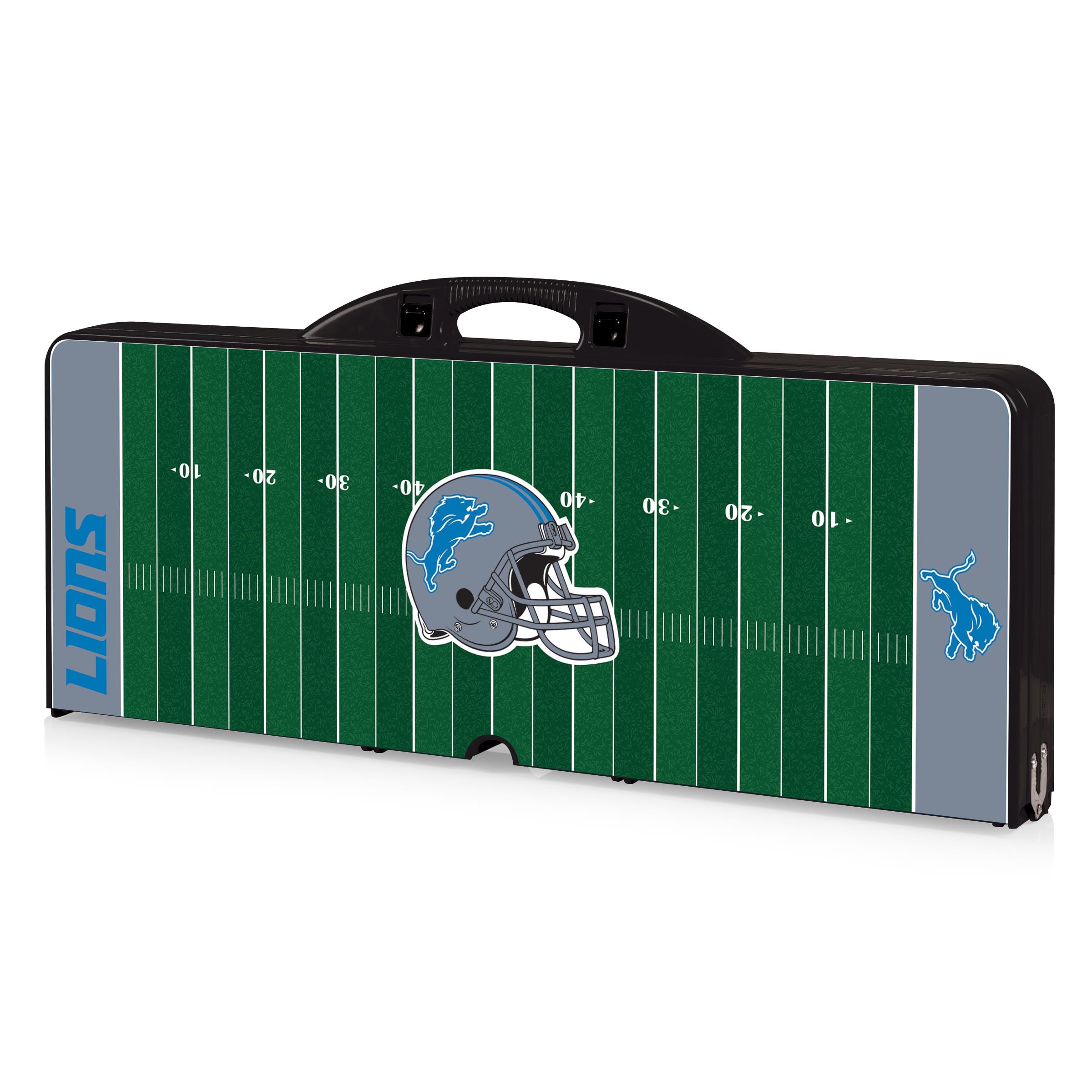PICNIC TIME NFL Portable Folding Picnic Table with Seats & Umbrella - Perfect for Tailgating, Camping, Beach & Outdoor Parties
