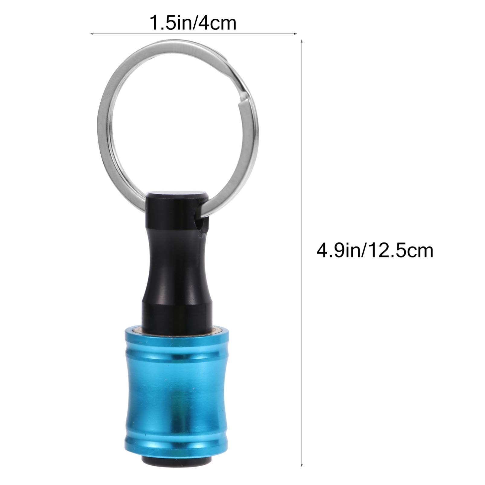 6-Piece Magnetic Key Chain Screwdriver Bit Holder Set - Rust-Proof & Wear-Resistant Socket Adapters for DIY Tools & Portable Keychain Accessories - Perfect for Home Repairs, Car Maintenance & On-the-Go Fixes