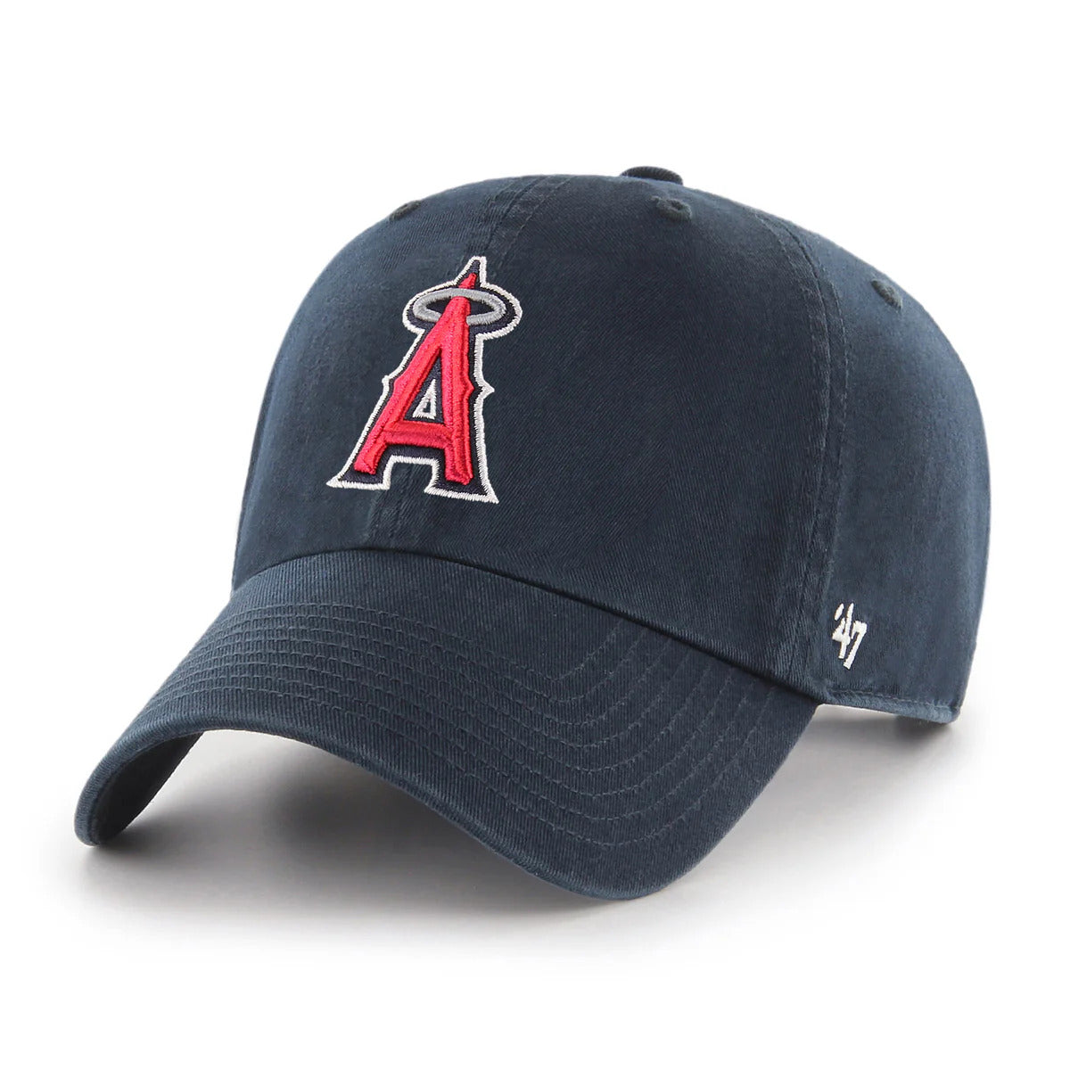 47 Brand Los Angeles Angels Cleanup Adjustable Baseball Cap - Navy Blue - Adjustable Snapback Hat for Men & Women - Perfect for Baseball Games, Outdoor Sports & Casual Wear