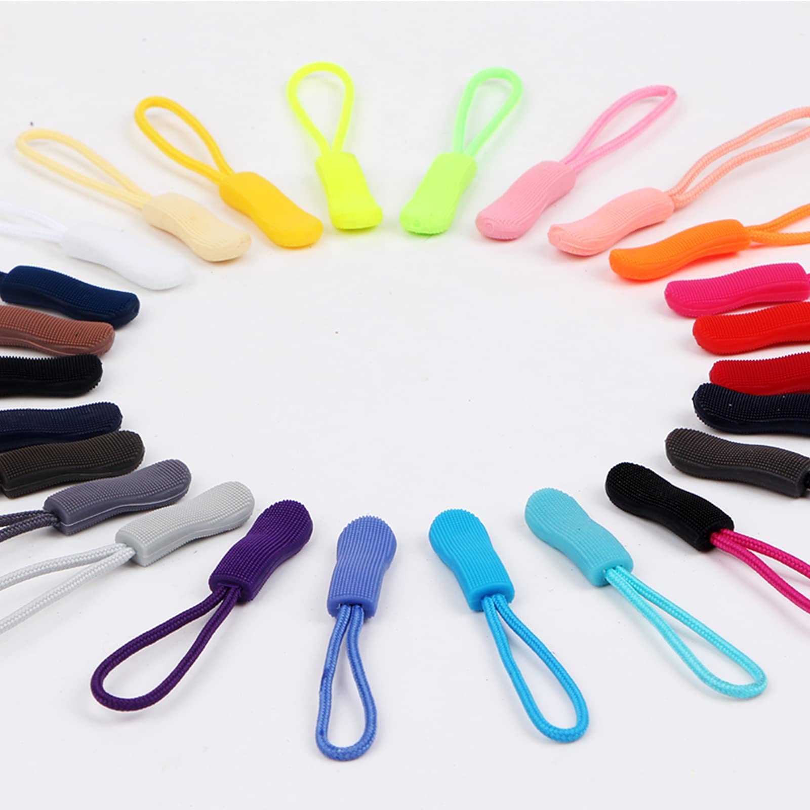 10PCS Black Upgraded Zipper Pulls - Premium Replacement Zipper Tabs & Cord Extenders for Luggage, Backpacks, Jackets, Purses - Durable Fixer for Broken Zippers (Great for Travel, Outdoor Gear & Daily Use)