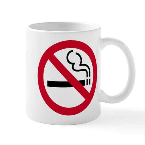 White - No Smoking Mug