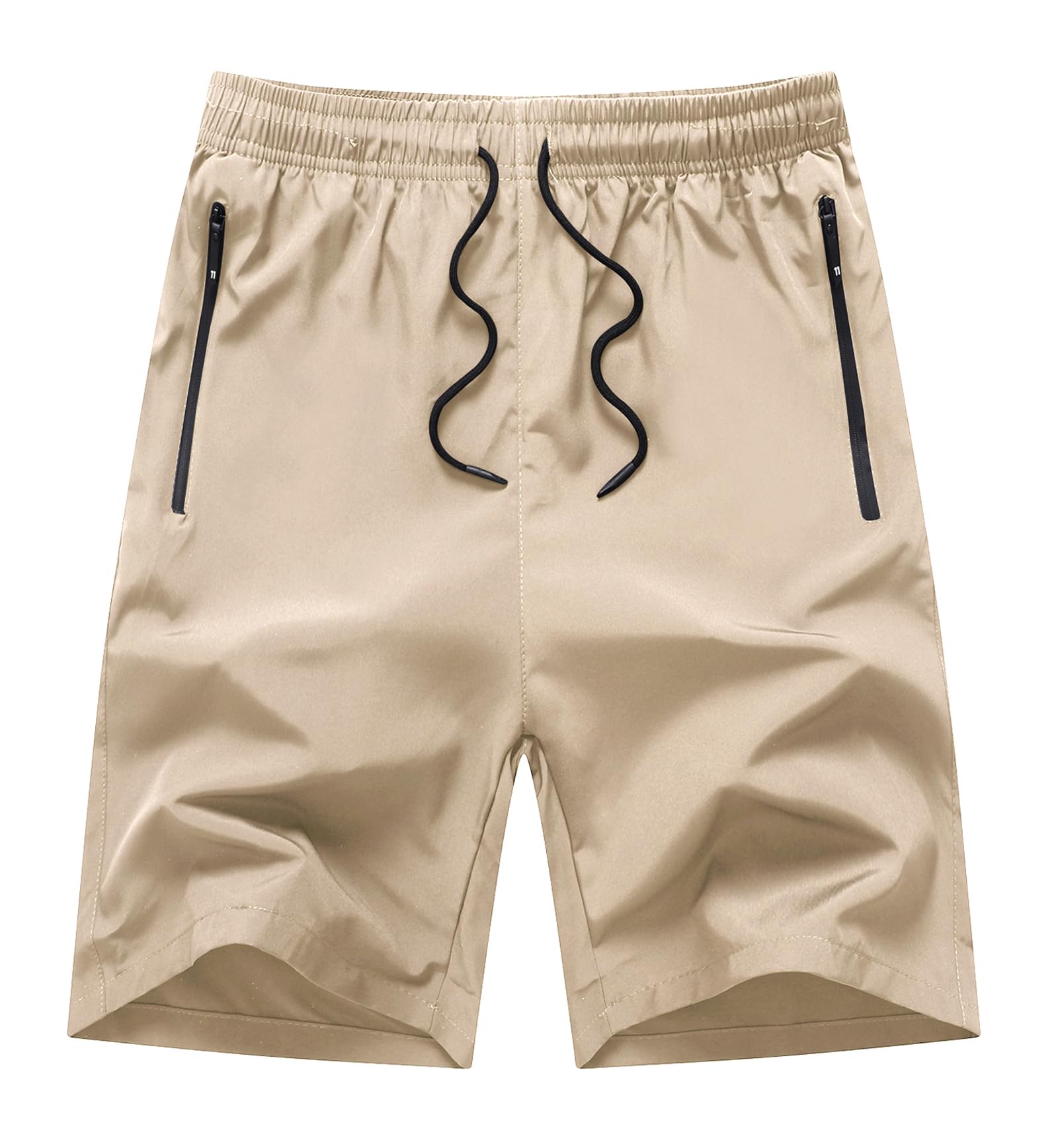 Boys Quick Dry Running Shorts with Zipper Pockets - Lightweight Gym & Outdoor Athletic Shorts for Men - Perfect for Jogging, Workouts, and Sports Activities
