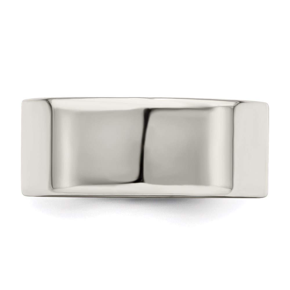 925 Sterling Silver 8mm Flat Bridal Engagement Wedding Band Ring for Women - Elegant Fine Jewelry Gift for Her - Perfect for Proposals, Anniversaries & Special Occasions