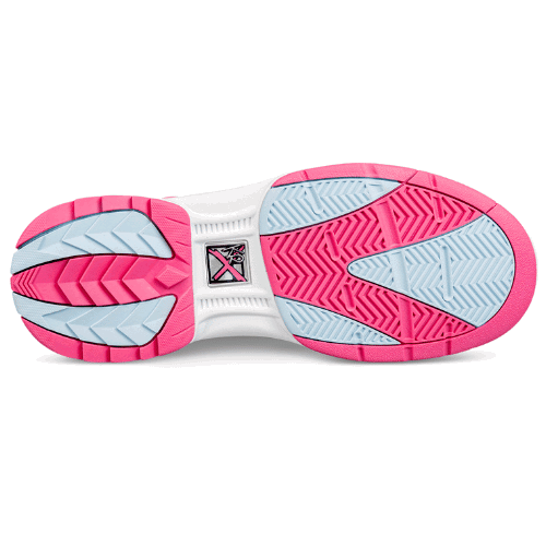 KR Strikeforce Women's Starr Black/Pink/Blue Right Hand Bowling Shoes - Perfect for League Play & Tournament Bowling