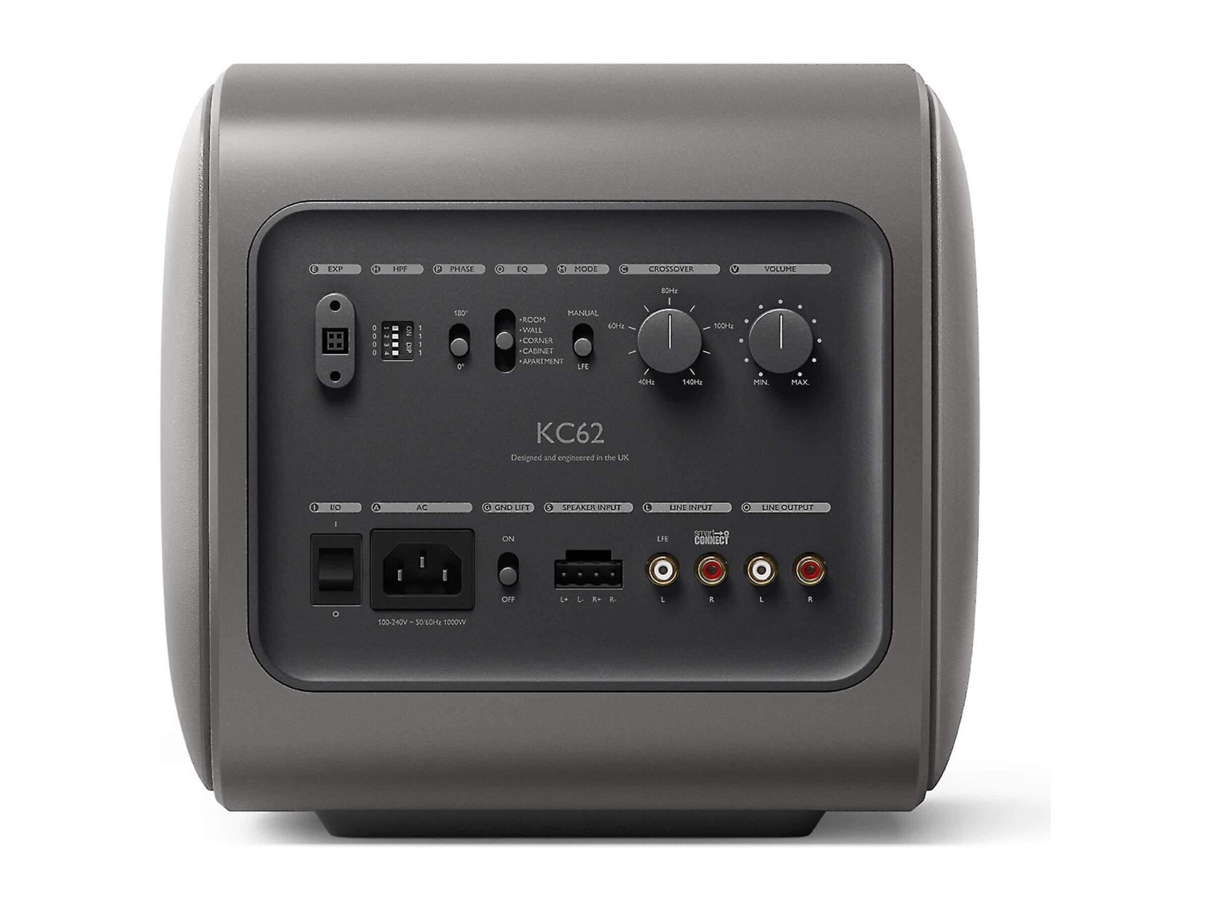 KEF KC62 Subwoofer - Compact High-Performance Bass for Home Theater & Music - Perfect for Small Spaces & Audiophile Sound Systems