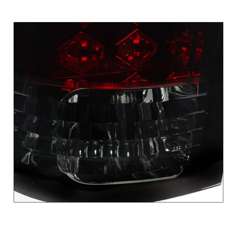 LED Tail Brake Lights Rear Lamp Red/Smoke Compatible with 1988-1998 Chevy/GMC C10 C/K 1500/2500/3500 - Durable Replacement for Pickup Trucks, Enhanced Nighttime Safety