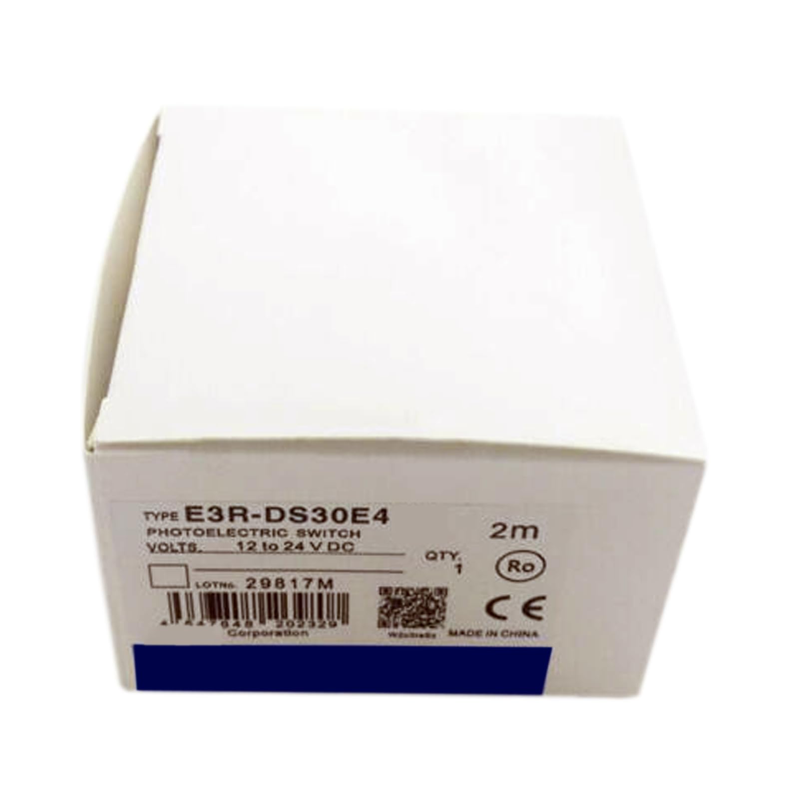 E3R-DS30E4 Photoelectric Sensor Switch - Waterproof & Dustproof Industrial Proximity Sensor with 1 Year Warranty - Ideal for Factory Automation, Conveyor Belt Systems & Packaging Machinery