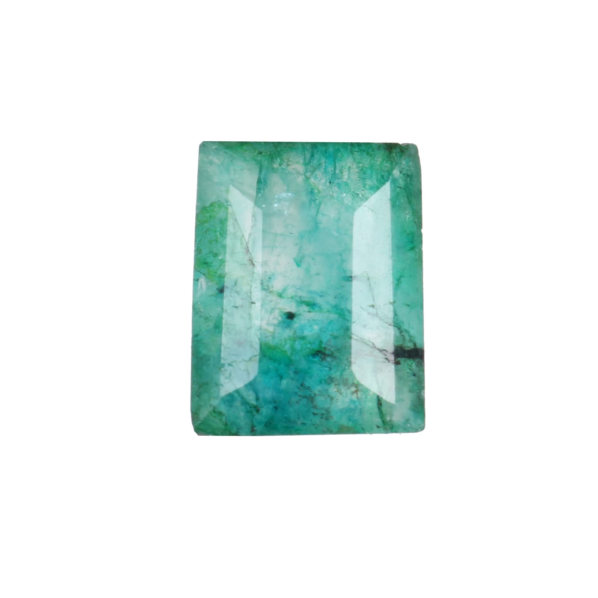13 Carat Natural Colombian Green Emerald Loose Gemstone - AAA Quality Emerald Cut for Engagement Rings & Jewelry Making | DIY Necklace, Earrings & Custom Jewelry Design