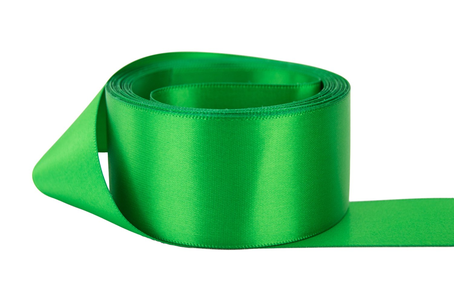 Double Faced Satin Ribbon 7/8 inch Kelly Green - 100% Polyester Craft Ribbon by The Yard for Gift Wrapping, DIY Projects & Hair Bows