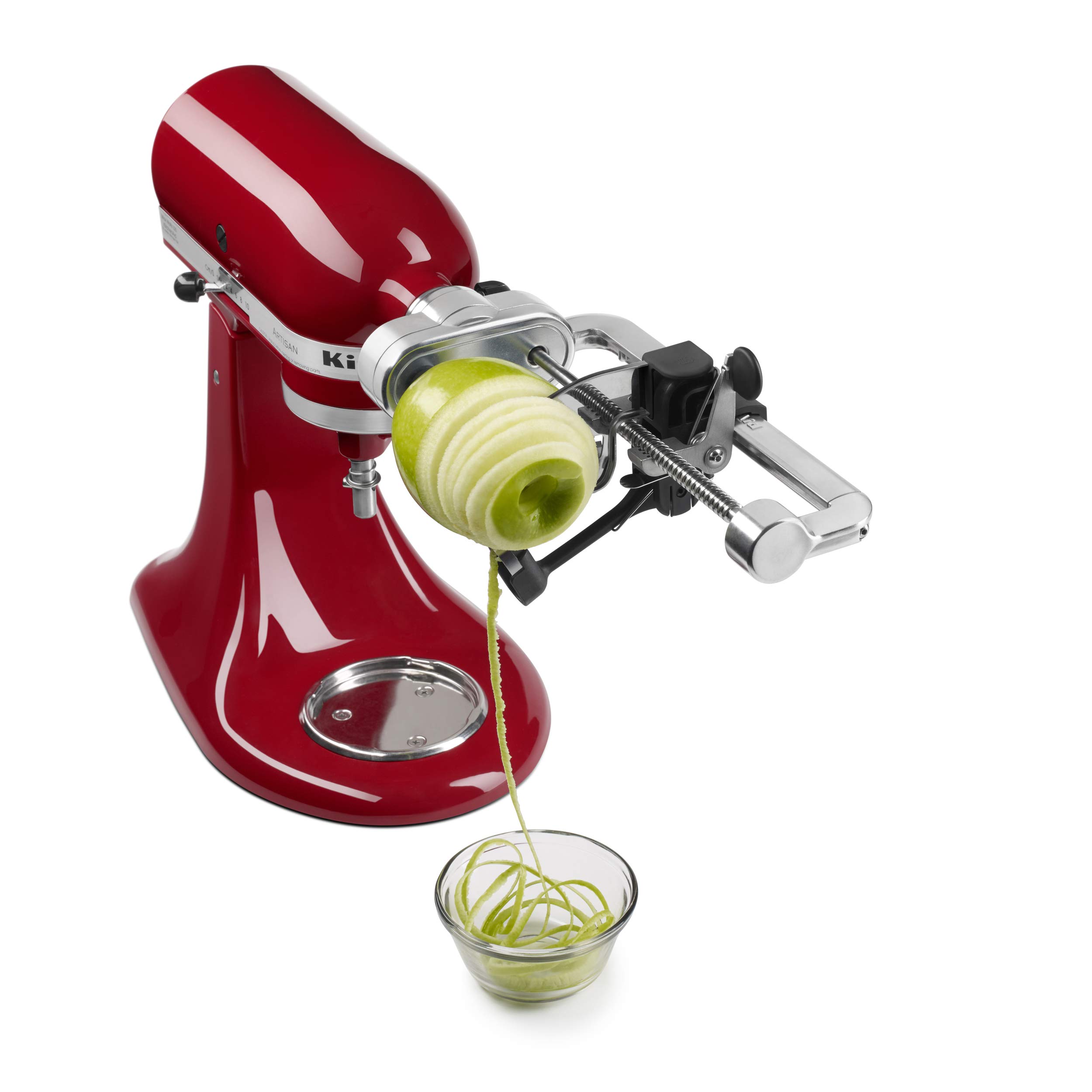 KitchenAid Spiralizer Attachment for Fruits & Vegetables with Metal Food Grinder - Perfect for Making Healthy Zoodles, Salads & Homemade Pasta