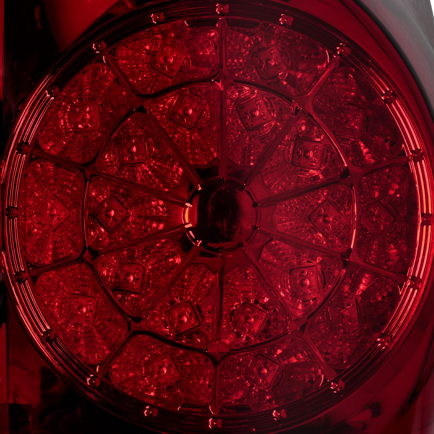 AKKON Red Clear LED Tail Lights Brake Lamps Replacement Pair for 2007-2013 Toyota Tundra Pickup Truck - Enhanced Visibility & Safety for Night Driving & Bad Weather Conditions