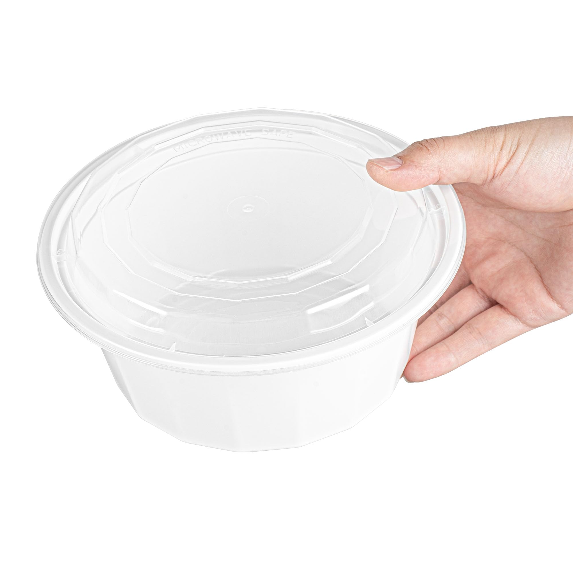 Restaurantware 32oz Disposable Takeout Containers - 100 Pack BPA-Free Microwavable Food Storage Boxes with Clear Plastic Lids | Perfect for Catering, Meal Prep & Leftovers