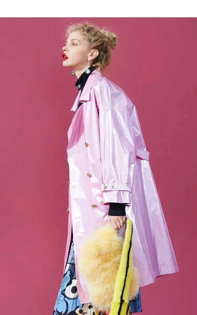 Stylish Assumpta Oversized Trench Coat for Women - Perfect for Office, Travel & Fall Fashion