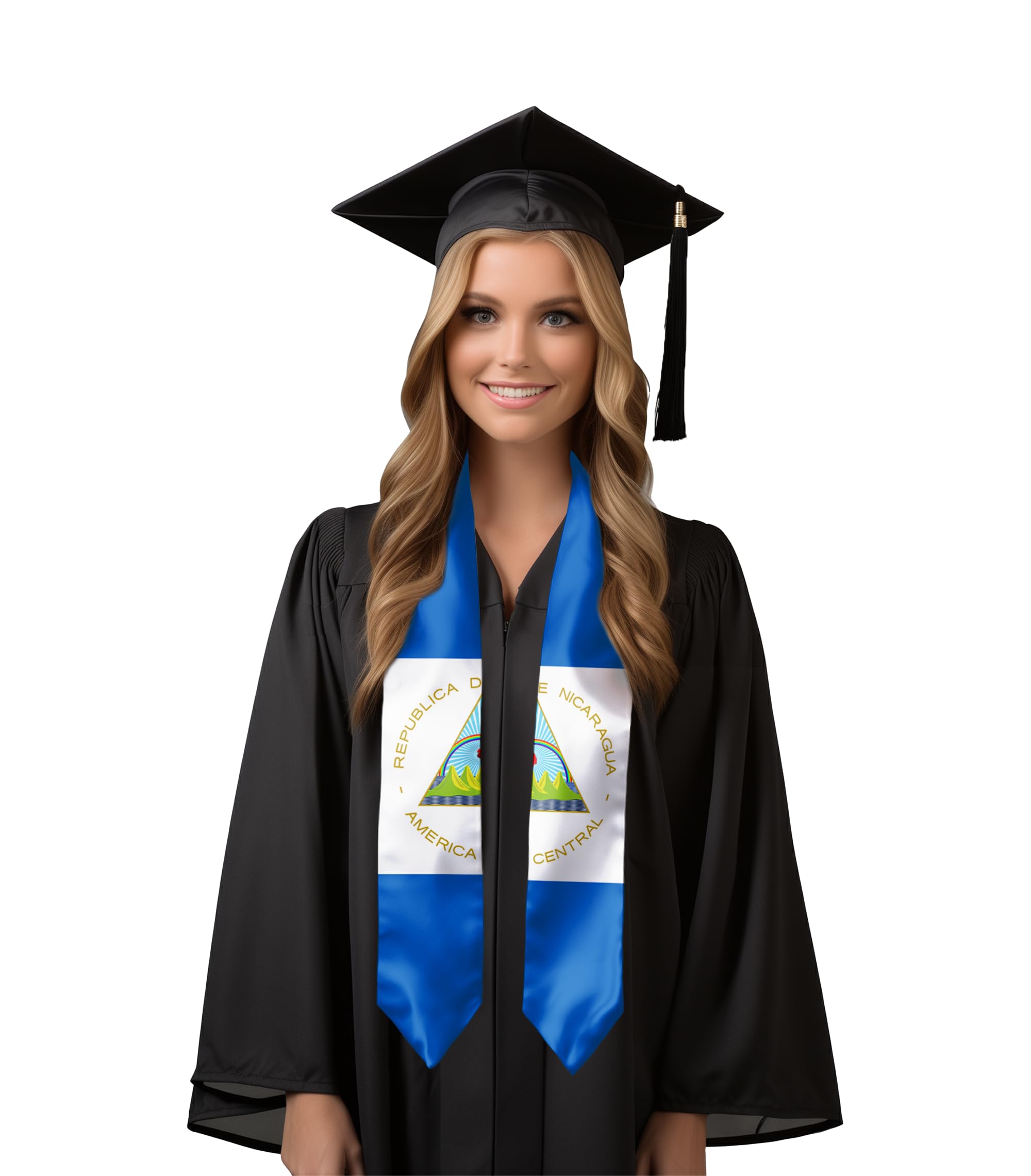 Civilos Unisex Graduation Stole - 72 Inch Honor Sash for Graduation Students - Perfect for Commencement Ceremonies, Academic Achievements & School Pride