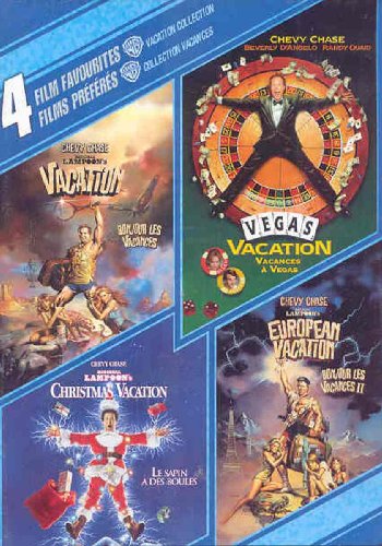 4 Film Favorites Vacation Collection DVD - Vacation, Vegas Vacation, Christmas Vacation & European Vacation (Bilingual) - Perfect for Family Movie Nights & Holiday Entertainment