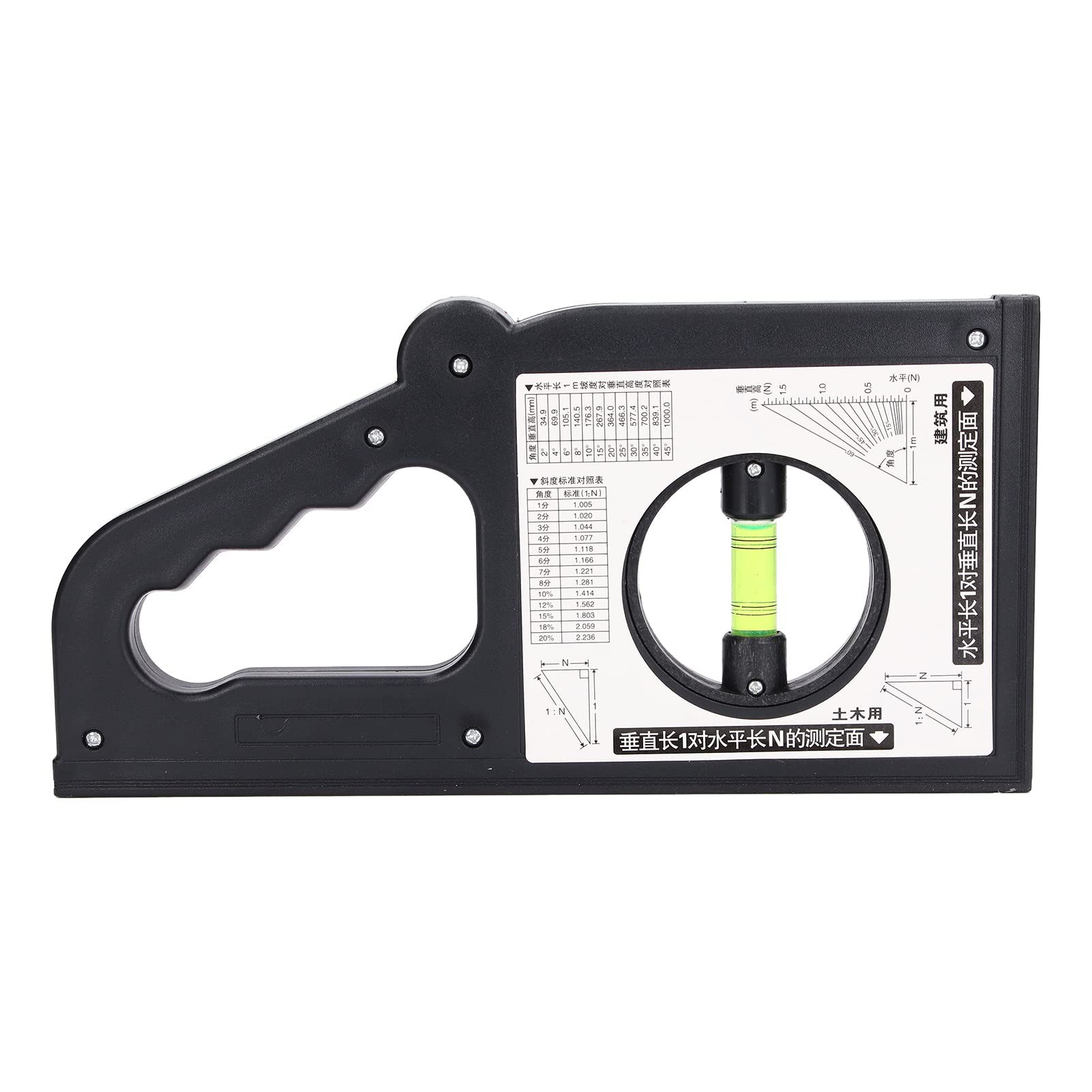 BuyWeek Digital Slope Measuring Instrument - Universal Engineering Inclinometer with Clear Scale & Fluorescent Design - Perfect for Construction, Roofing, Landscaping & DIY Projects