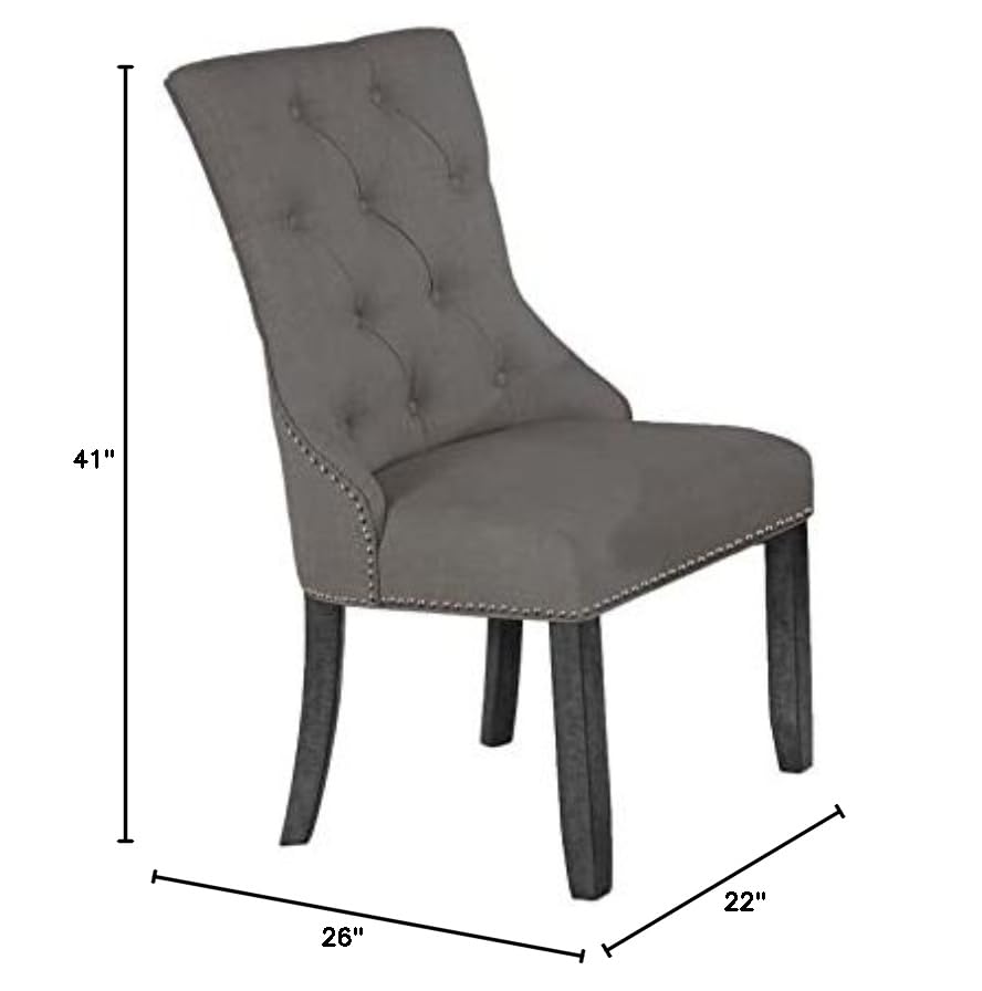 Premium Gray Dining Chairs Set of 4 - High-Quality Modern Kitchen Chairs with Comfortable Cushion - Perfect for Home, Restaurant, and Office Use