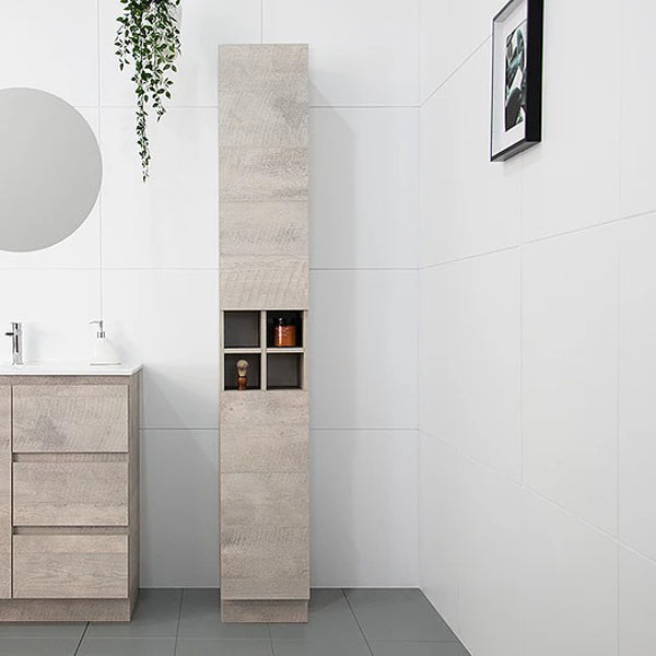 ADP Glacier Lite Shelf Tallboy - Modern Storage Cabinet for Bedroom, Living Room & Office - Space-Saving Organizer with Adjustable Shelves