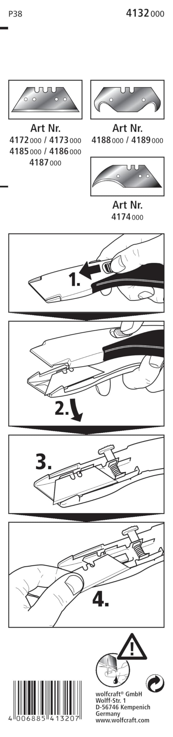 Retractable Blade Utility Knife - Heavy Duty Trapezium Blade for Cutting Boxes, Carpentry & DIY Projects | Sharp & Durable Craft Knife