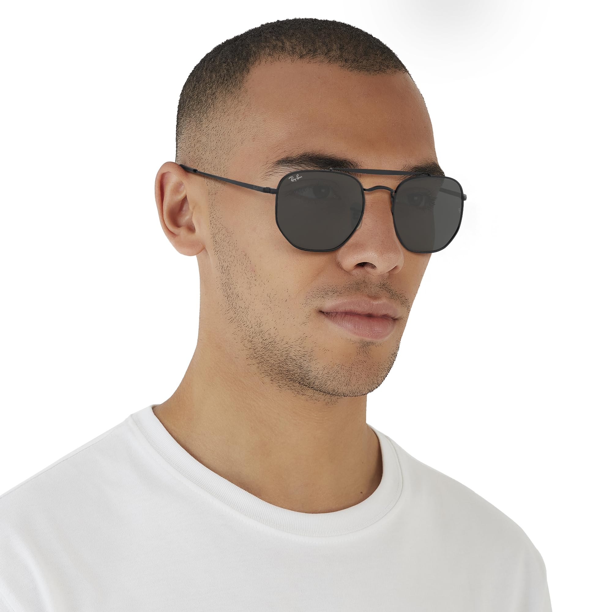 Ray-Ban RB3648 The Marshal Square Sunglasses for Men & Women - UV Protection, Polarized Lenses, Classic Aviator Style - Perfect for Driving, Beach, Outdoor Activities