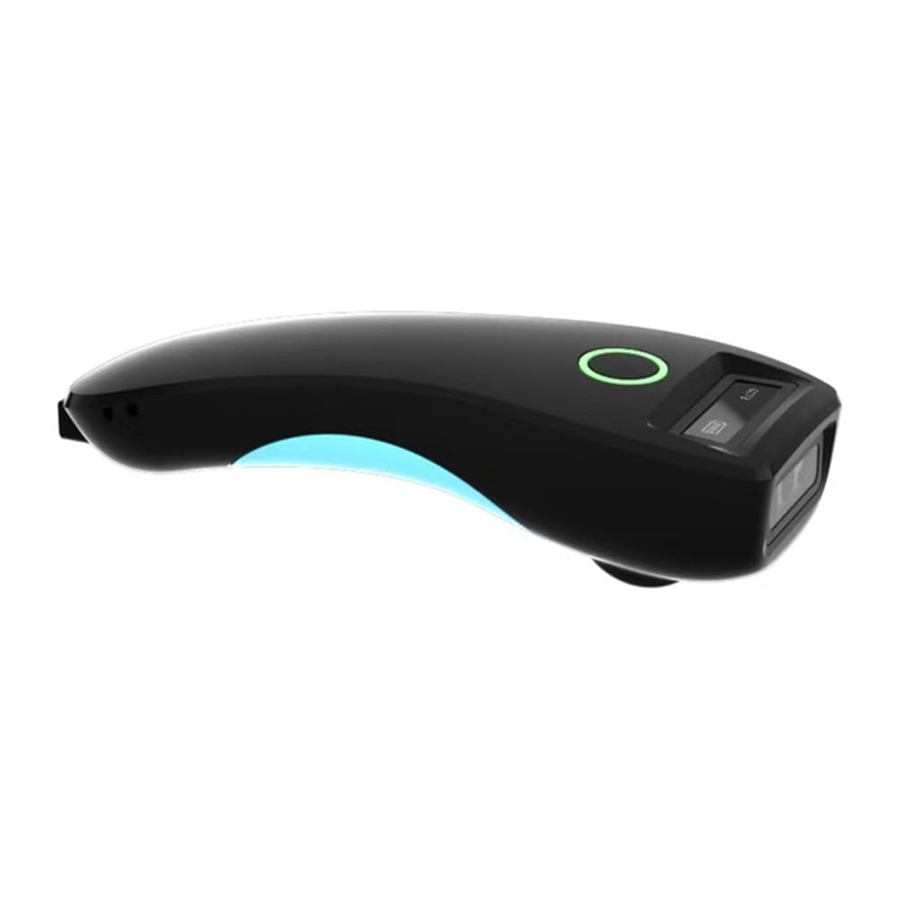 Marran Barcode Scanner HBA-W6 Wireless 1D/2D CMOS Scanner - USB & Bluetooth Mini Pocket QR Code Reader for iOS Android (Black) - Perfect for Retail, Warehouse, and Inventory Management