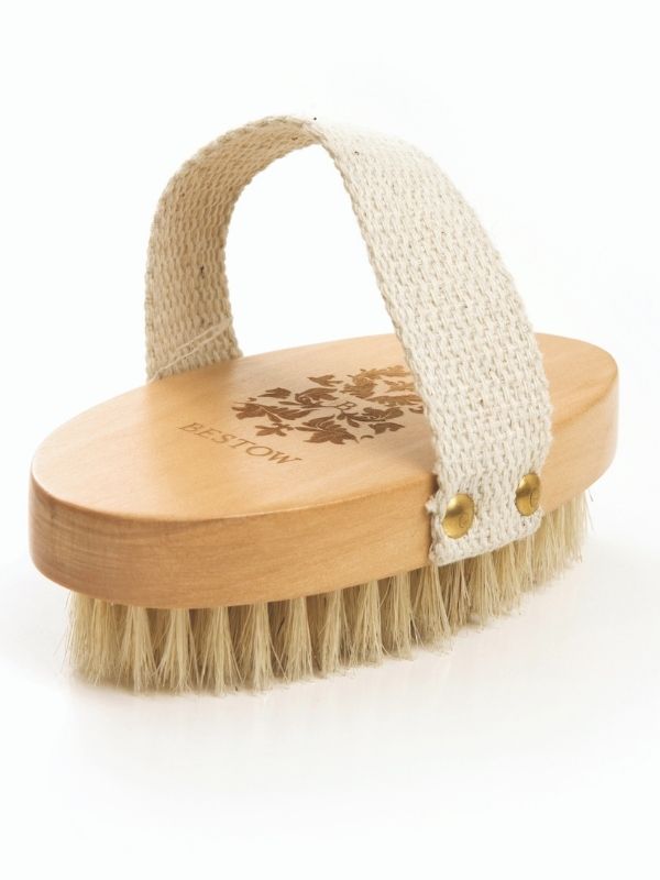 Best Body Brush for Dry Brushing - Exfoliate & Stimulate Skin - Perfect for Lymphatic Drainage & Cellulite Reduction - Spa & Home Use