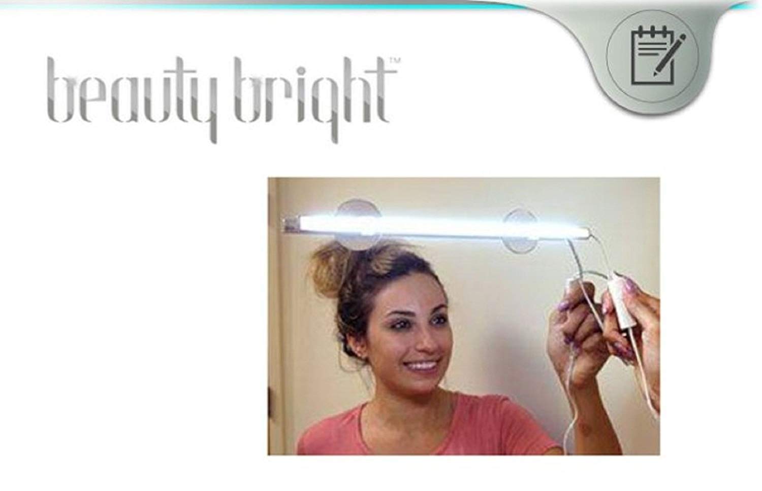 TARINI Beauty Bright LED Mirror Light with Suction Cups - USB Powered Vanity Makeup Mirror for Professional Makeup Application & Skincare Routine