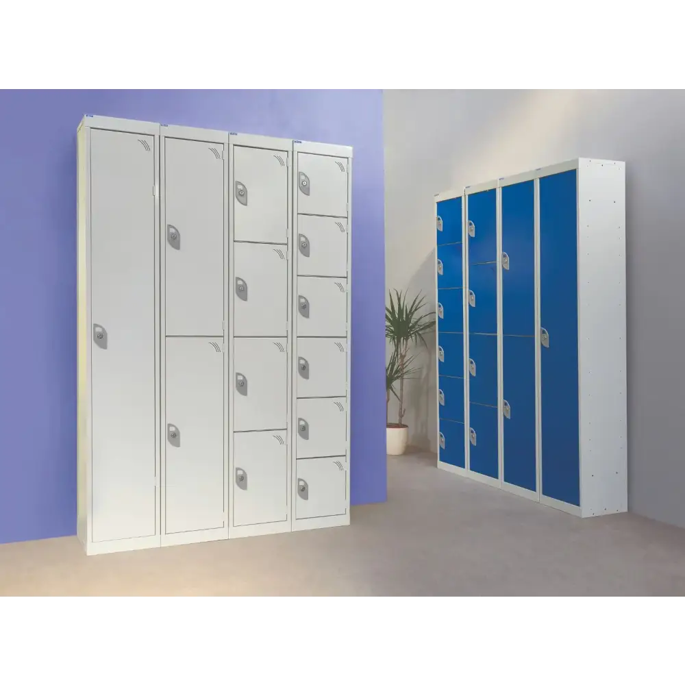 Express Lockers LQ1830301 Blue - Secure Package Delivery Solution for Apartments & Offices | GetMePackaging - Ideal for Mailrooms, Lobbies & High-Traffic Areas