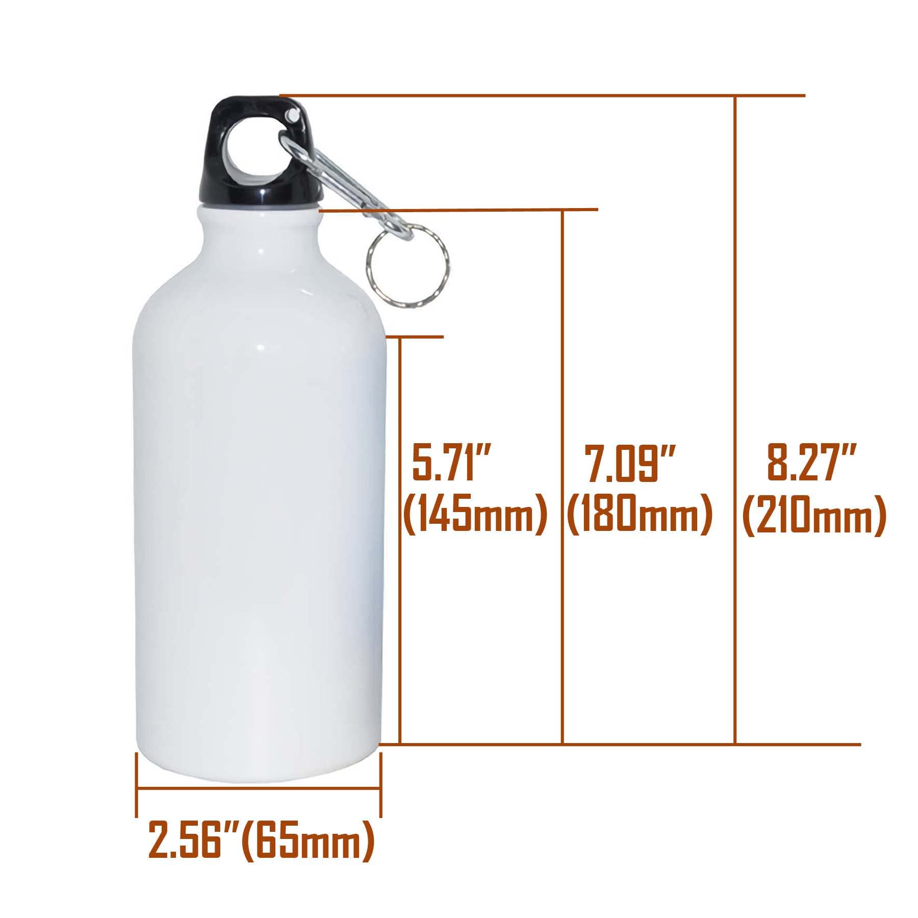 INTSUPERMAI 20-Pack 500ml Sublimation Blank Aluminum Water Bottles - 17oz White Sports Bottles for Heat Press Printing | Perfect for Custom Gifts, Team Sports & Promotional Events