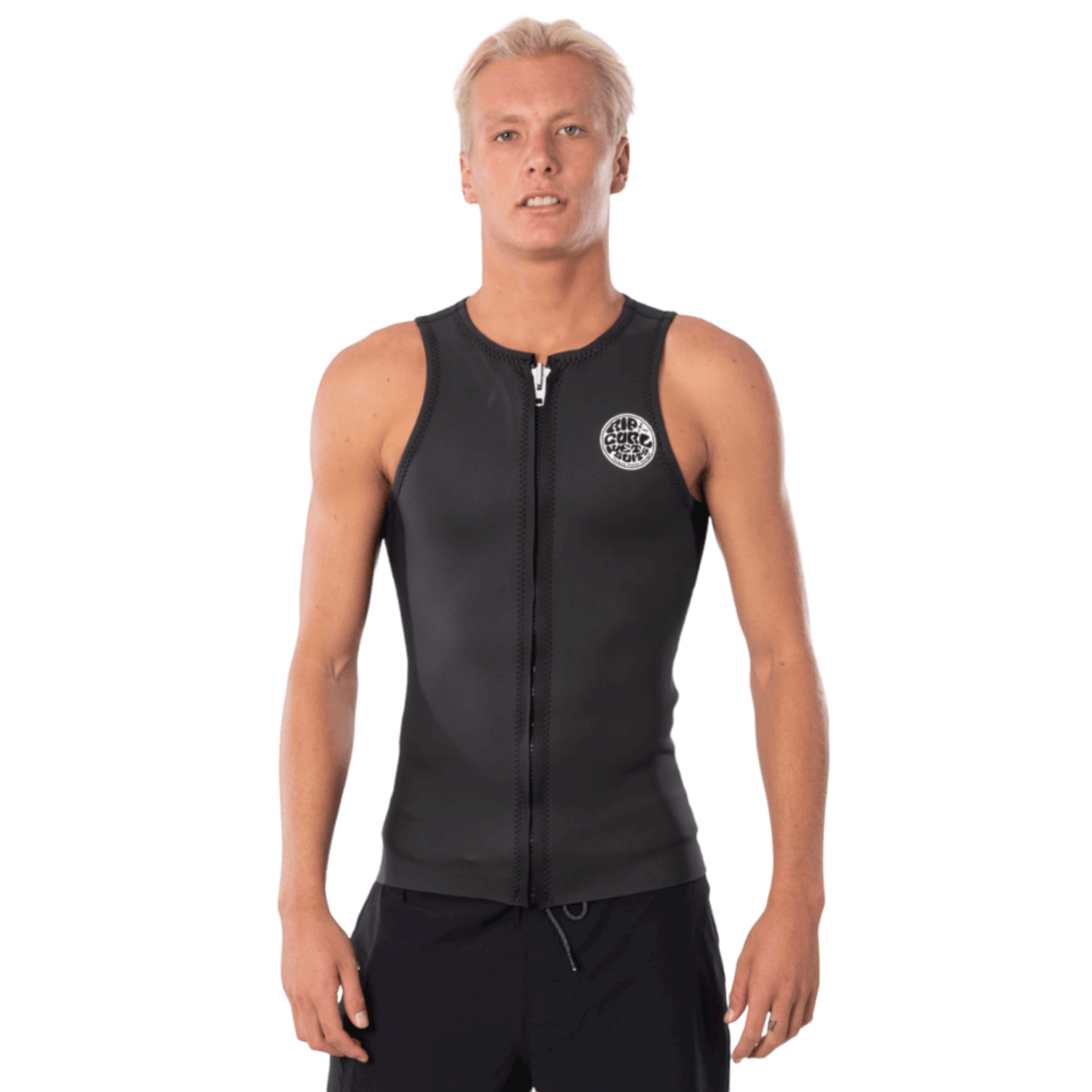 Rip Curl DAWN PATROL Sleeveless Front Zip Wetsuit Vest for Men & Women - Lightweight Neoprene Surfing Top for Warm Water & Summer Surfing