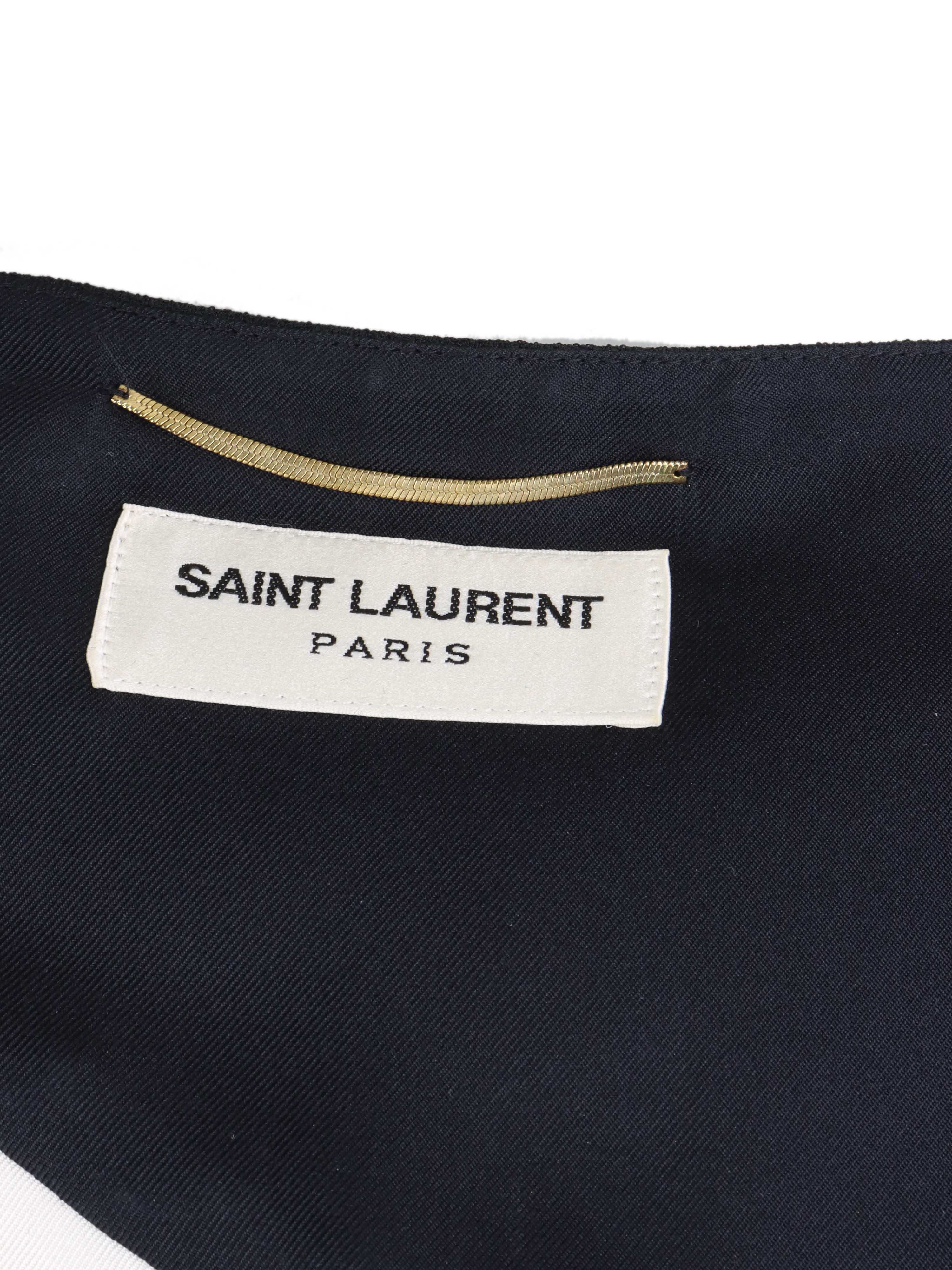 Saint Laurent Black & White Shift Dress for Women | Elegant Office & Party Wear | Perfect for Work, Cocktail Events & Special Occasions