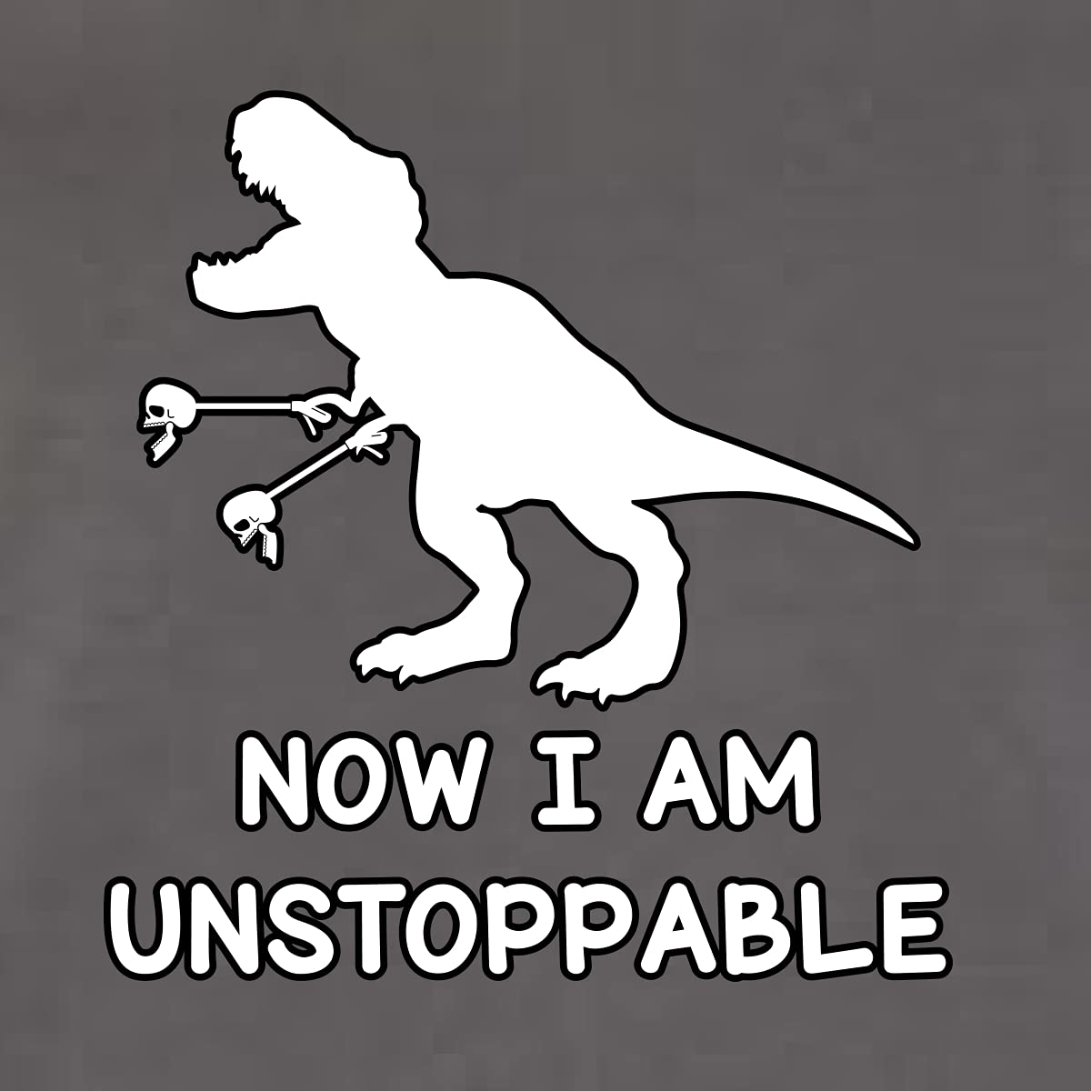 Unstoppable T-Rex Funny Pop Culture Women's Junior Fit V-Neck T-Shirt - Perfect for Casual Wear, Gifts & Dinosaur Lovers