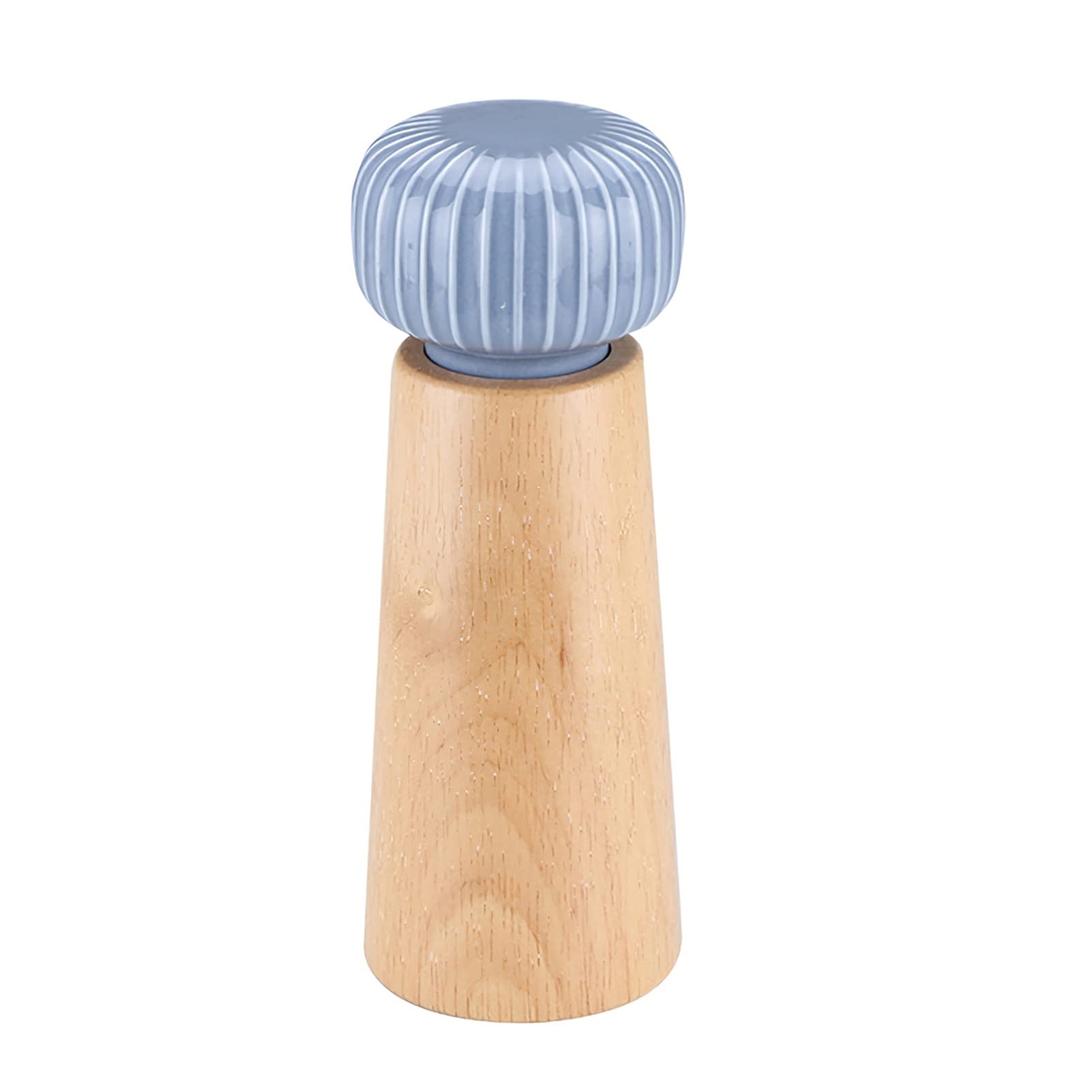 Premium Oak Wood Pepper Grinder - Handheld Spice Mill with Ceramic Grinding Core - Adjustable Coarseness for Freshly Ground Pepper, Salt & Seasonings - Perfect for Cooking, BBQ, Camping & Kitchen Use