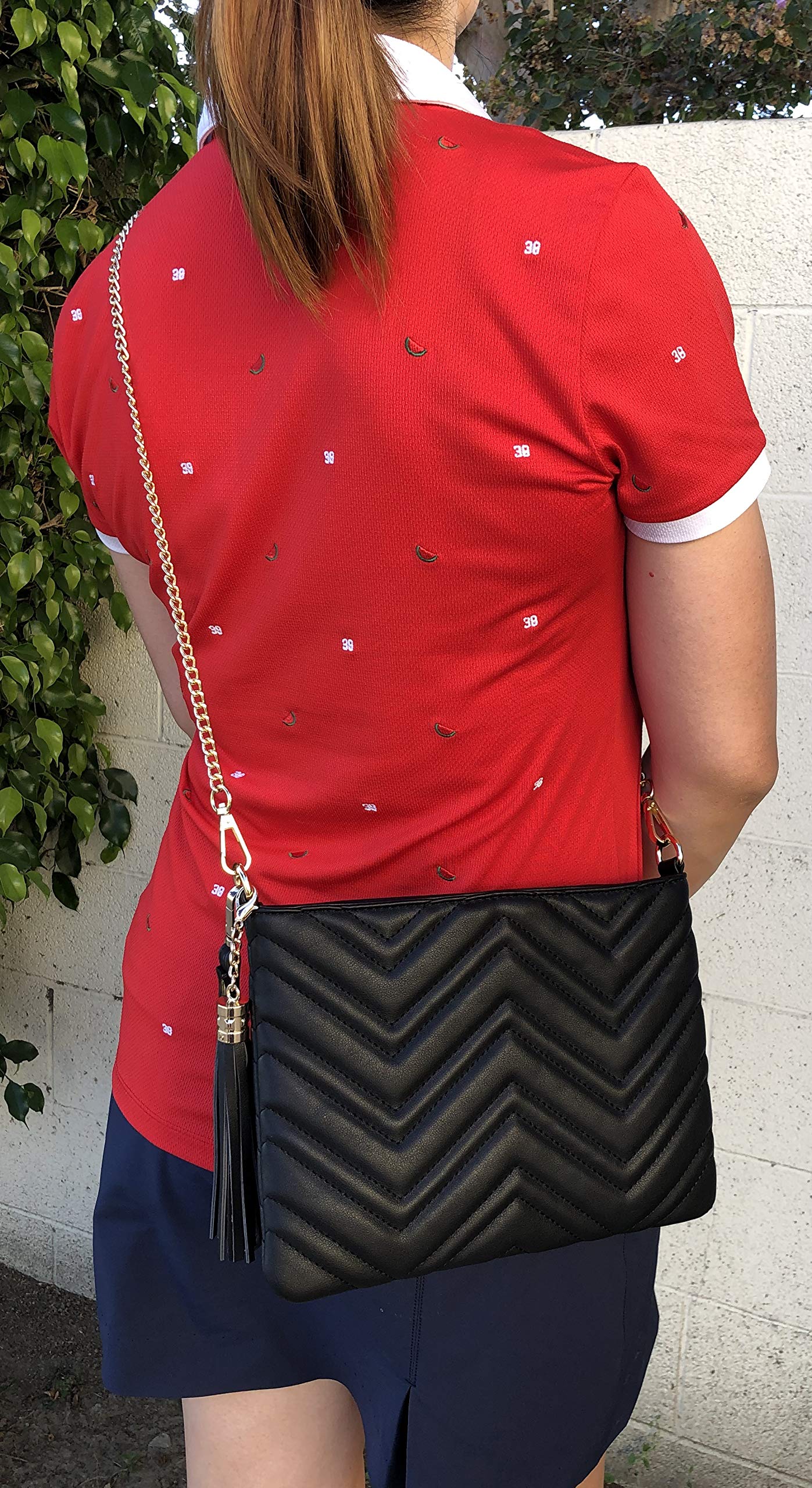 Lola Mae Women's Wristlet Handbag - Quilted Small Crossbody Clutch Purse for Everyday Use, Date Night & Special Occasions