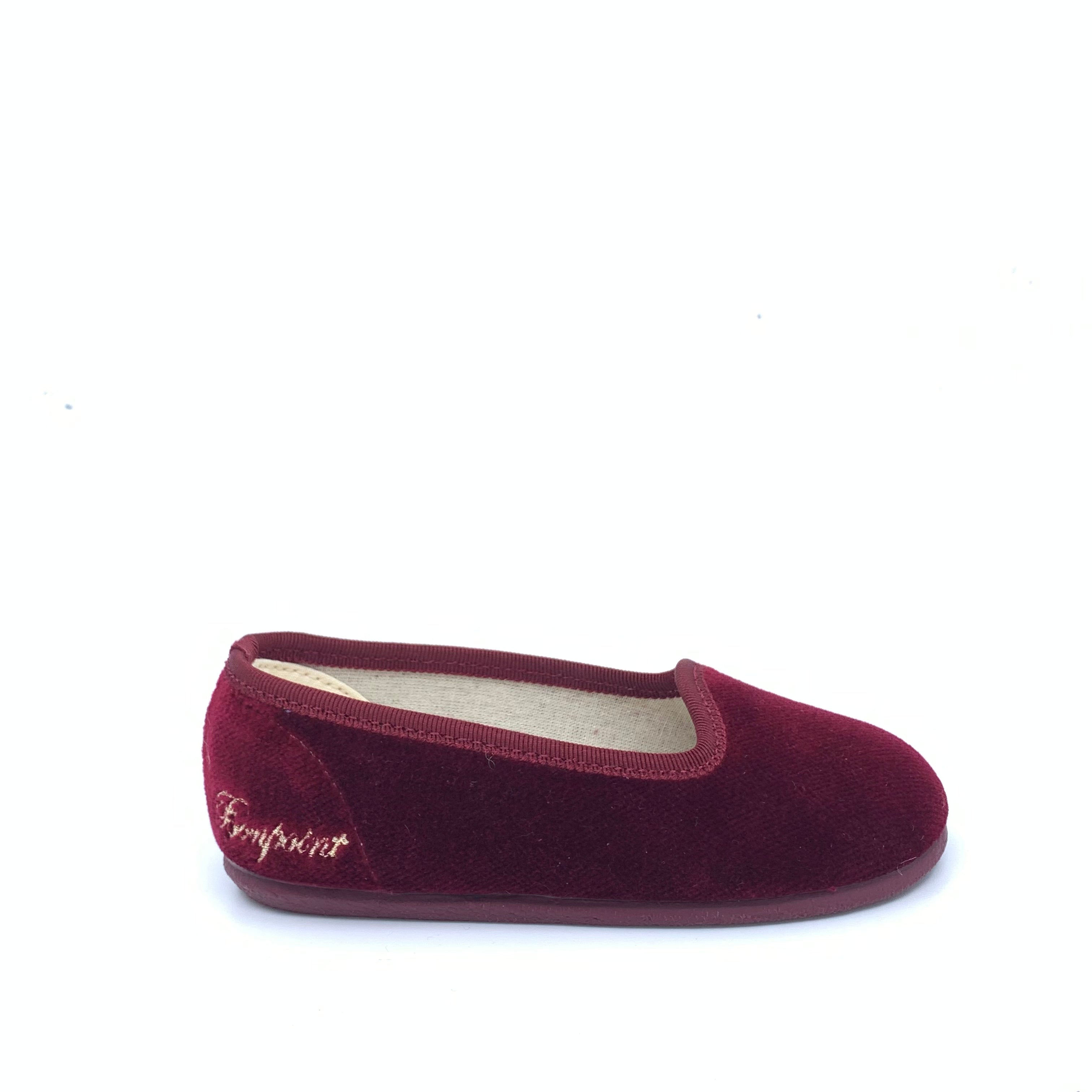Bonpoint Embroidered Velvet Slippers for Women - Luxury Logo Design Soft Indoor House Shoes for Comfortable Home Wear & Gift Giving