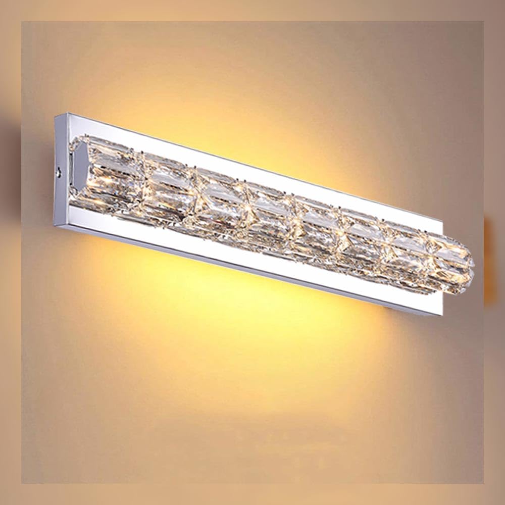 10W 16-LED Chrome Bathroom Vanity Light Fixture - Modern Energy-Efficient Mirror Lighting for Bathroom, Dressing Room & Makeup Area