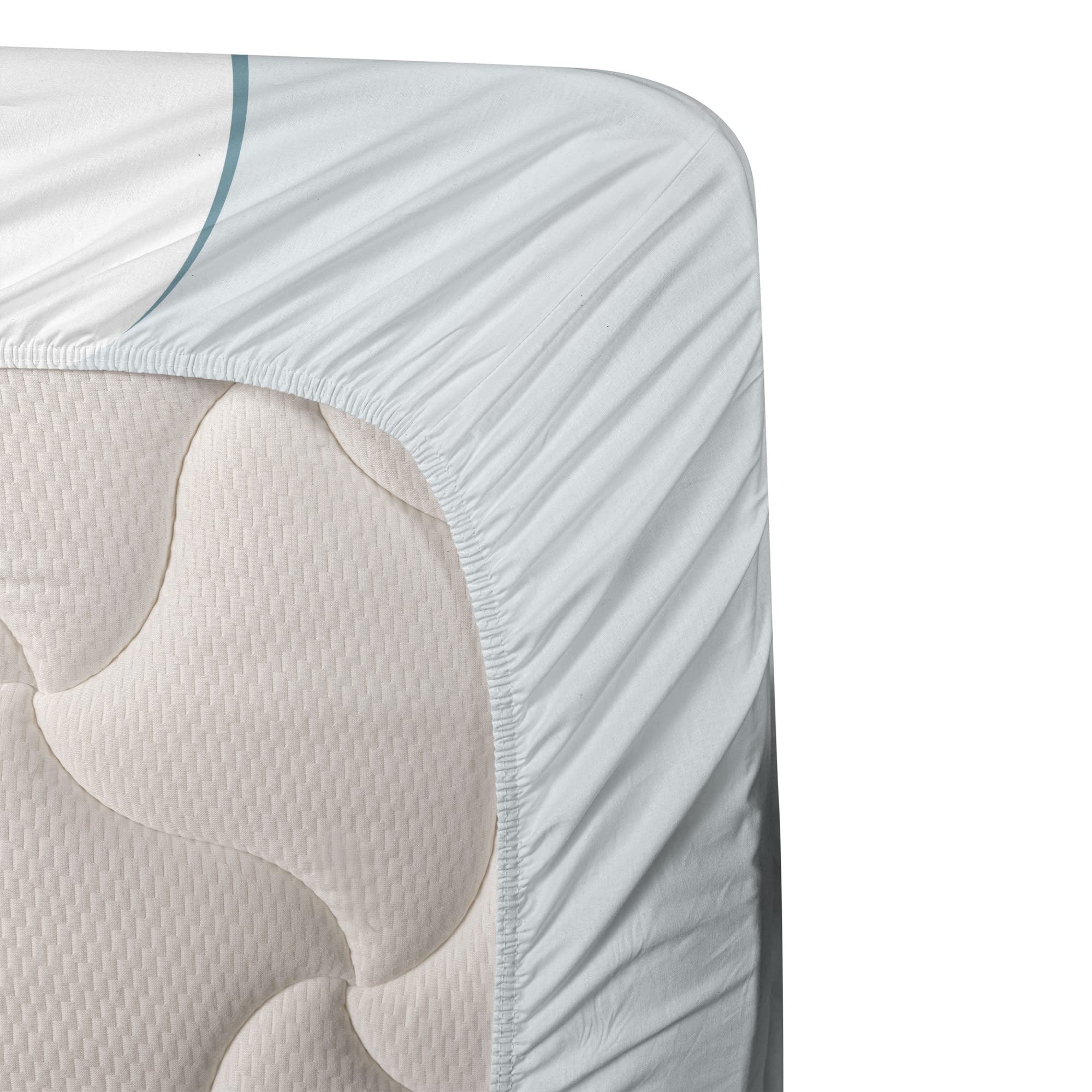 Ambesonne 4-Piece King Size Bridal Shower Sheet Set - Bride in Butterfly Dress Floral Print Bedding with Fitted Sheet, Flat Sheet & Pillowcases - Pale Blue & White Wedding Celebration Decor - Perfect for Bridal Showers, Honeymoon Suites & Guest Room Decor