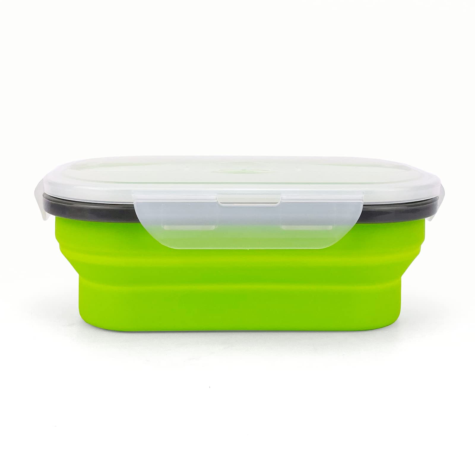 Eco-Friendly Collapsible Silicone Lunch Box - 800ML Leak-Proof Bento Container with Airtight Lid & Fork - Perfect for Office Lunch, School, Picnics, Camping & Meal Prep - Reusable Food Storage Container