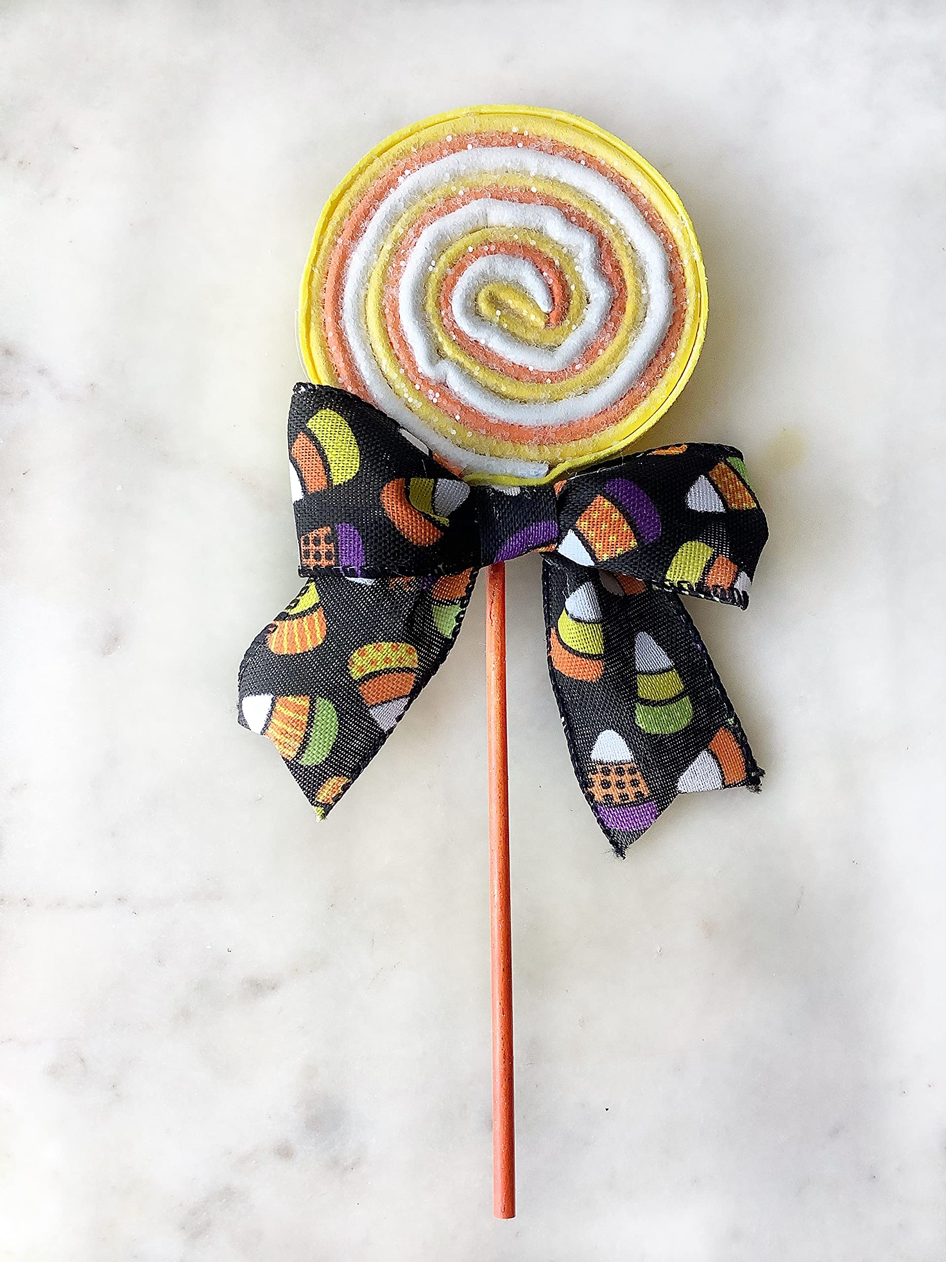 Halloween Candy Corn & Lollipop Decorations - Wreath Embellishments for Halloween Party