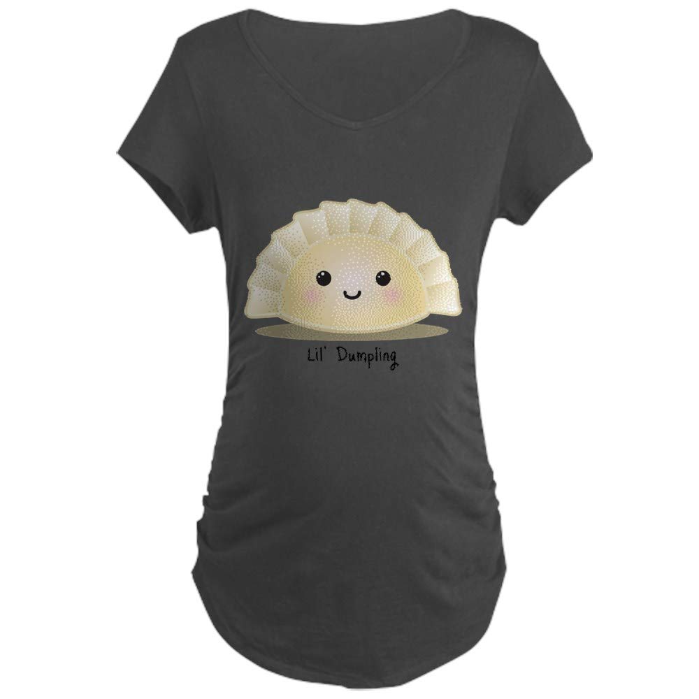 Dumpling (Mandu) Maternity T-Shirt - Comfortable Pregnancy Tee for Expecting Moms | Perfect for Casual Wear, Baby Showers & Maternity Photos