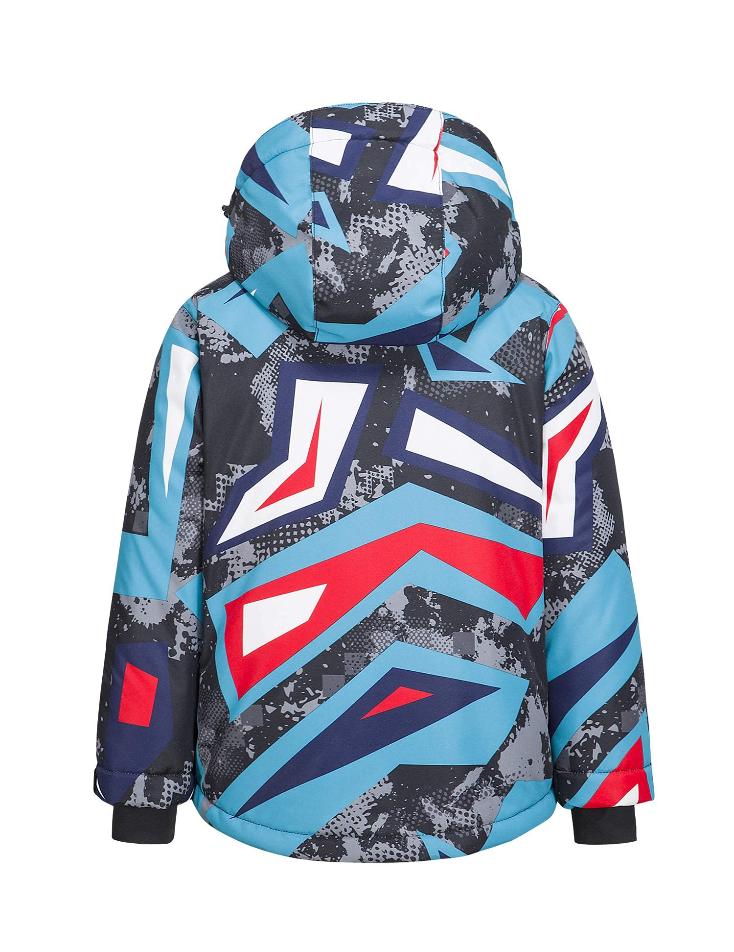 WOWULOVELY Boys' 2-Piece Colorblock Snow Pants & Jacket Set - Waterproof Winter Snowsuit for Skiing, Snowboarding & Outdoor Activities