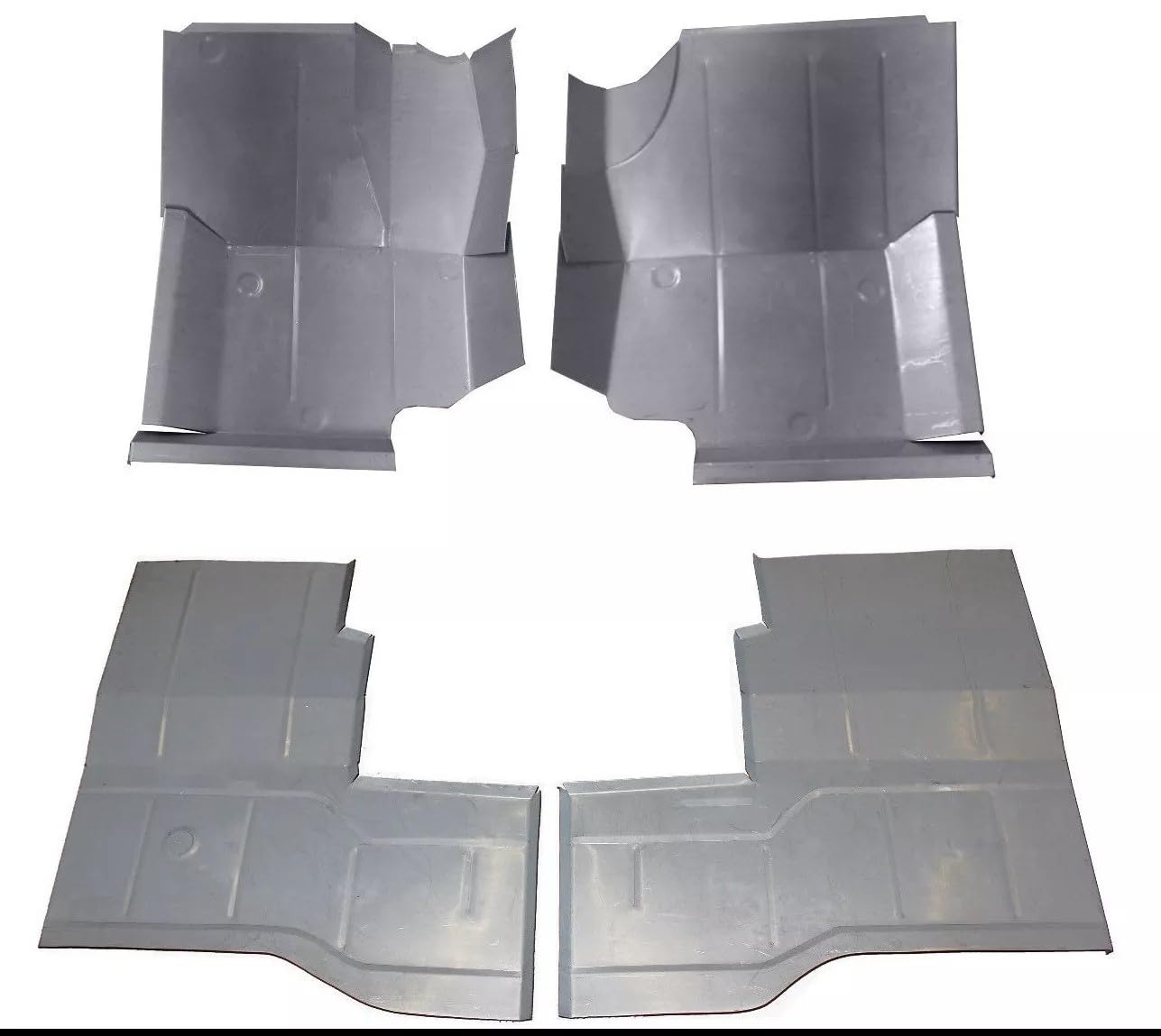 1976-1996 Jeep CJ7 CJ8 Scrambler & YJ Wrangler Replacement Floor Pans - 4PC Front & Rear Rust Repair Kit for Off-Road Restoration & Classic Jeep Maintenance