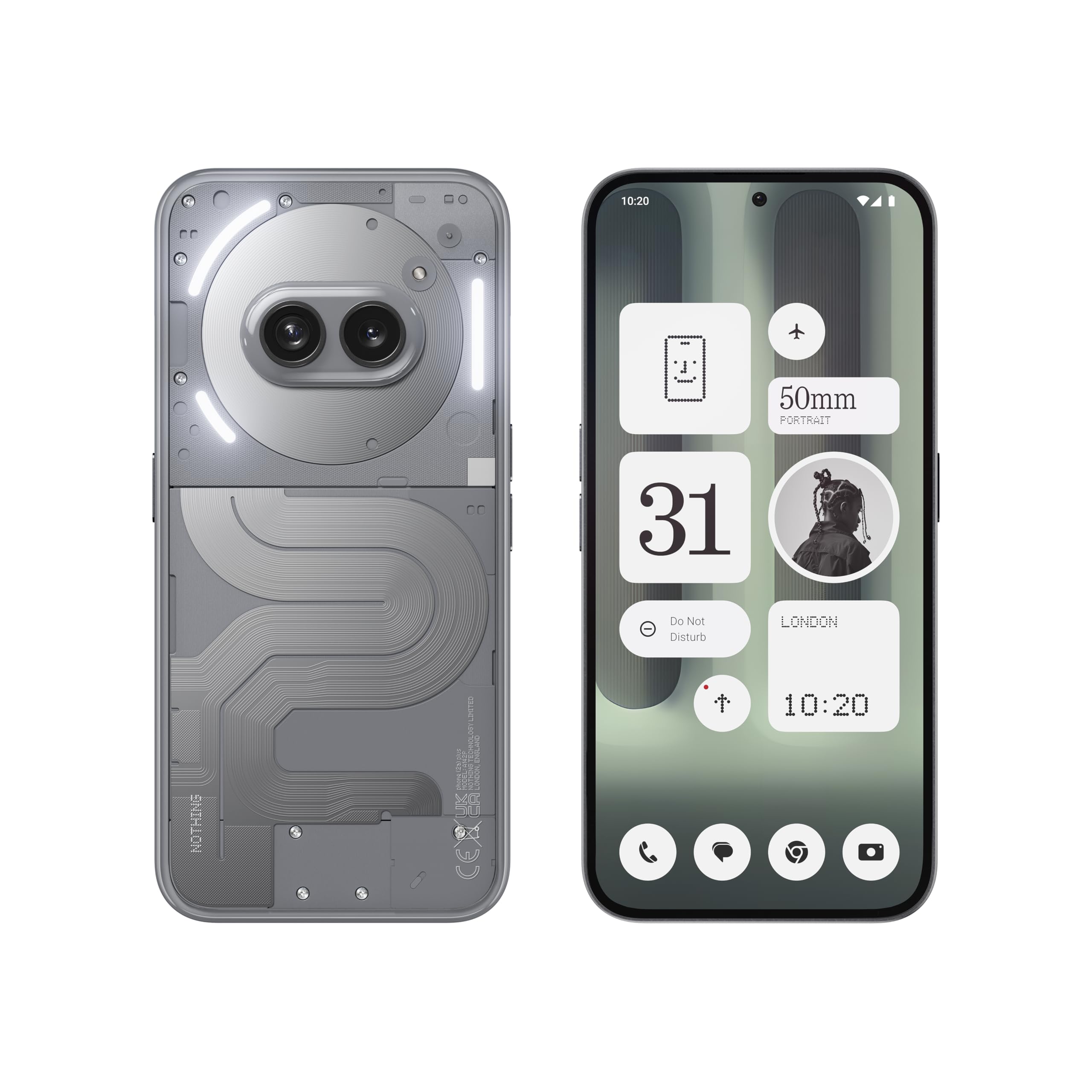Nothing Phone (2a) Plus 12GB RAM 256GB Storage - Unlocked Android Smartphone with 50MP Dual Camera, 50W Fast Charging, OS 2.6 - Grey | Perfect for Photography, Gaming & Business Use