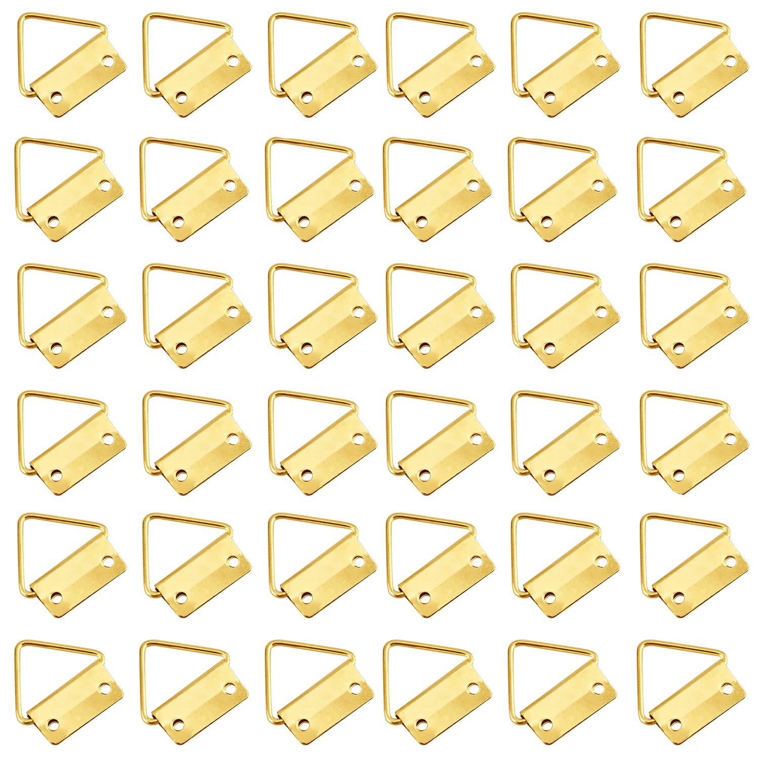MroMax 100PCS Gold Ring Frame Buckles 1.22