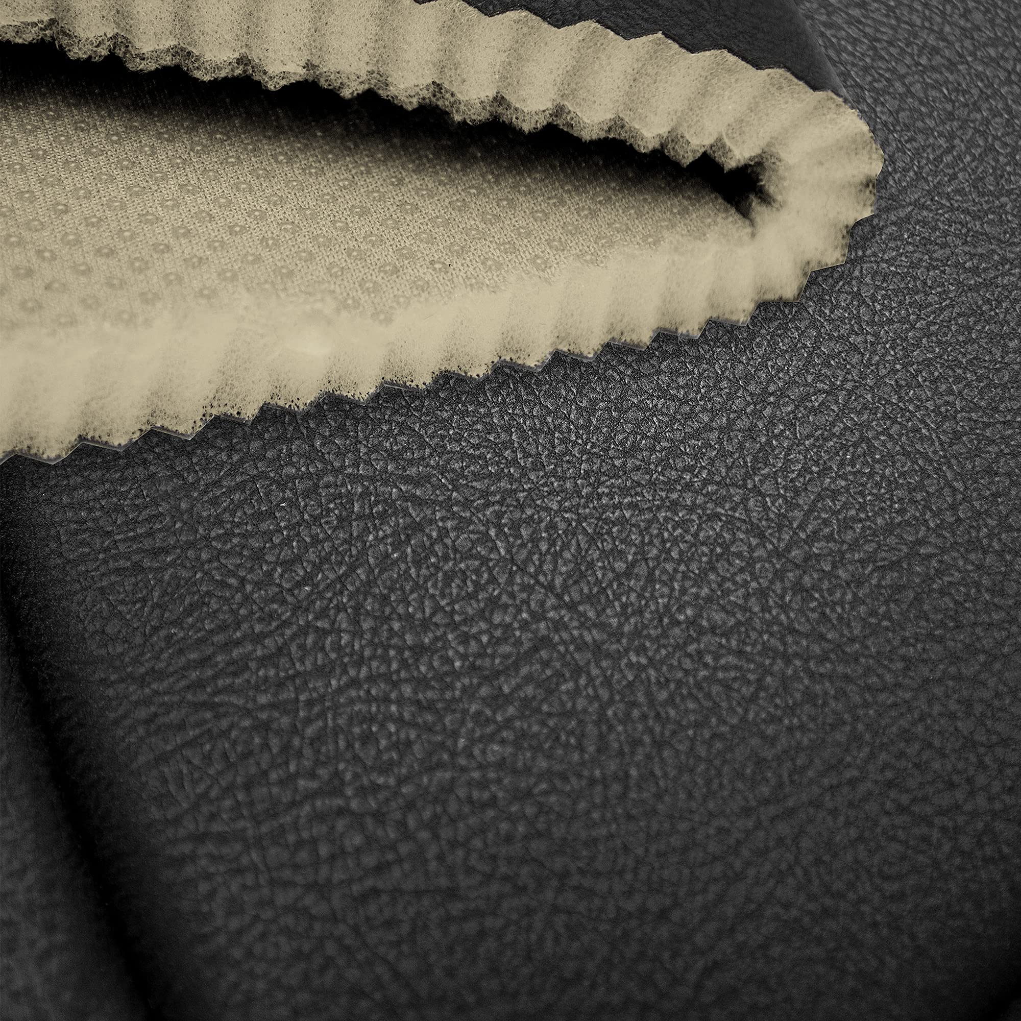 TLH Ultra Comfort Leatherette Seat Cushion - Non-Slip Waterproof Car Seat Protector - Universal Fit for Cars, Trucks & SUVs - Beige Interior Accessories for Driving Comfort & Vehicle Protection