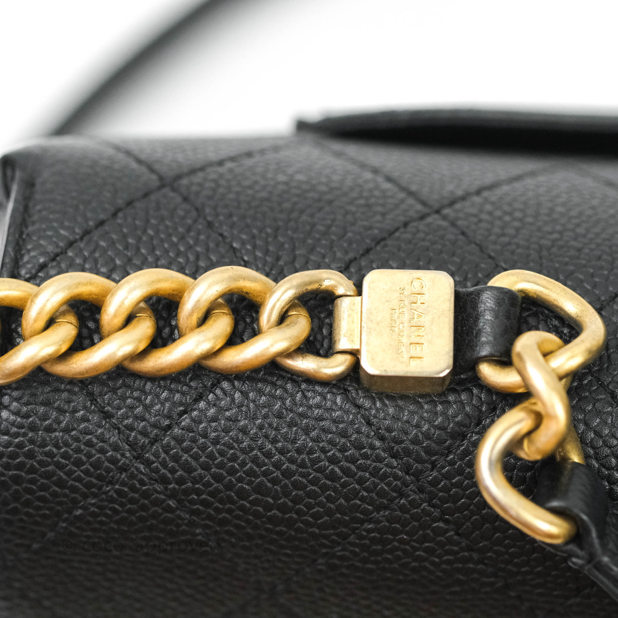 Chanel Chic Affinity Medium Grained Calfskin Handbag - Black with Aged Gold Hardware | Luxury Crossbody Bag for Women, Perfect for Date Night & Evening Events