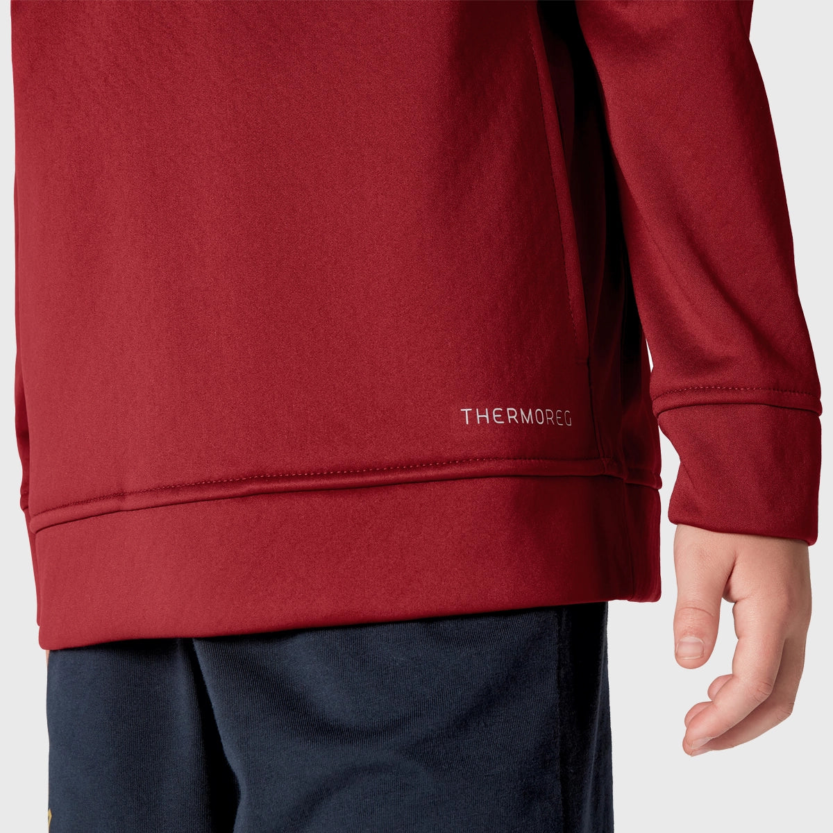 Canterbury British & Irish Lions Kids' 1/4 Zip Fleece Pullover - Red Rugby Training Top for Boys & Girls - Perfect for Sports, School & Outdoor Activities