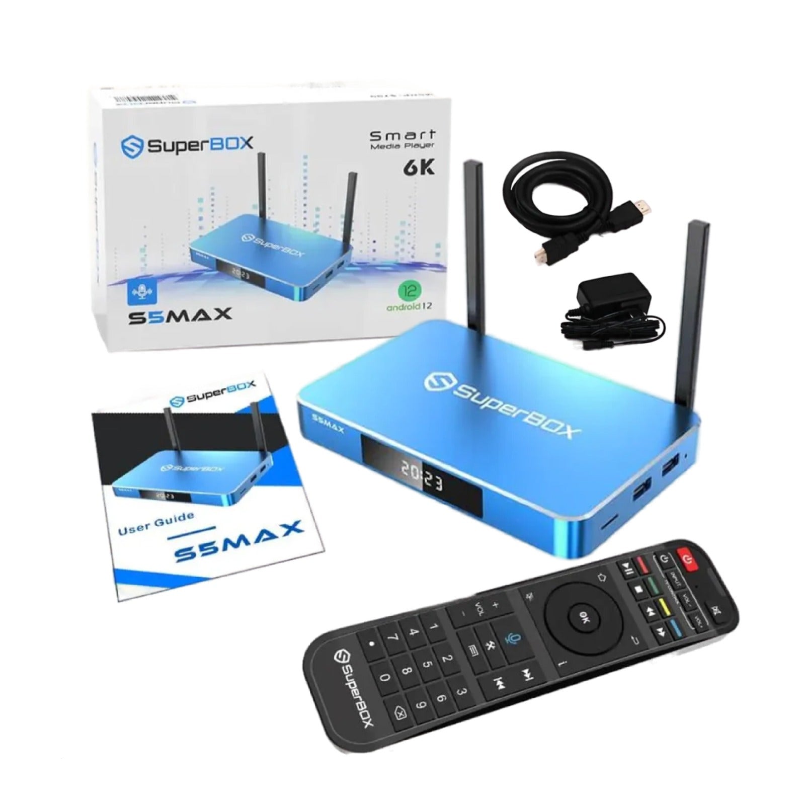 Superbox S5 Max 4K Ultra HD Streaming Media Player - Watch Movies, Sports & Shows in Stunning 4K Resolution - Perfect for Home Theater & Entertainment Systems