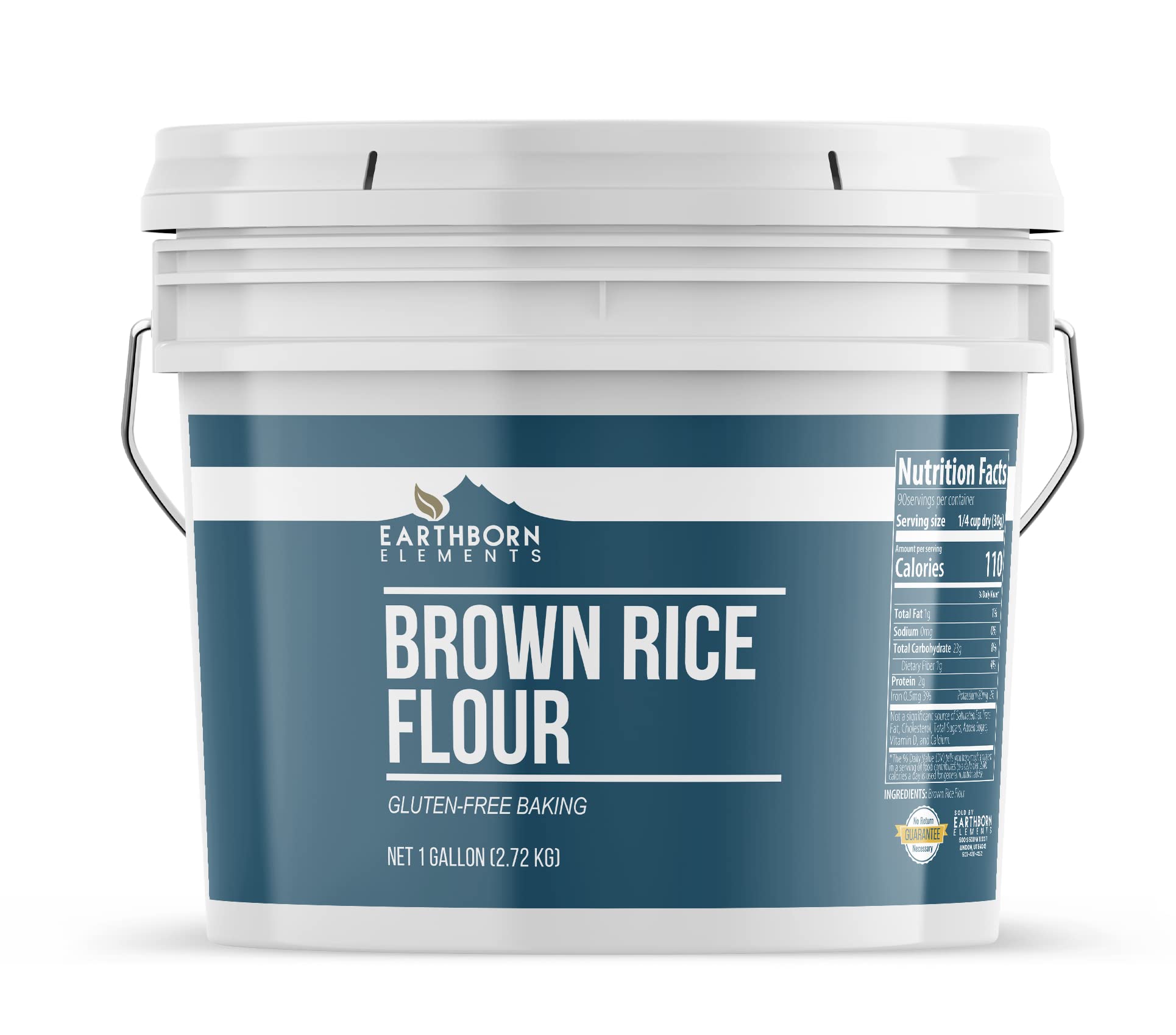 Earthborn Elements Brown Rice Flour, White Rice Flour & Tapioca Starch Bundle - 1 Gallon Bulk Pack | Gluten-Free Baking Ingredients for Thickening Sauces, Making Bread, Cookies & Pastries | Perfect for Keto, Paleo & Vegan Recipes