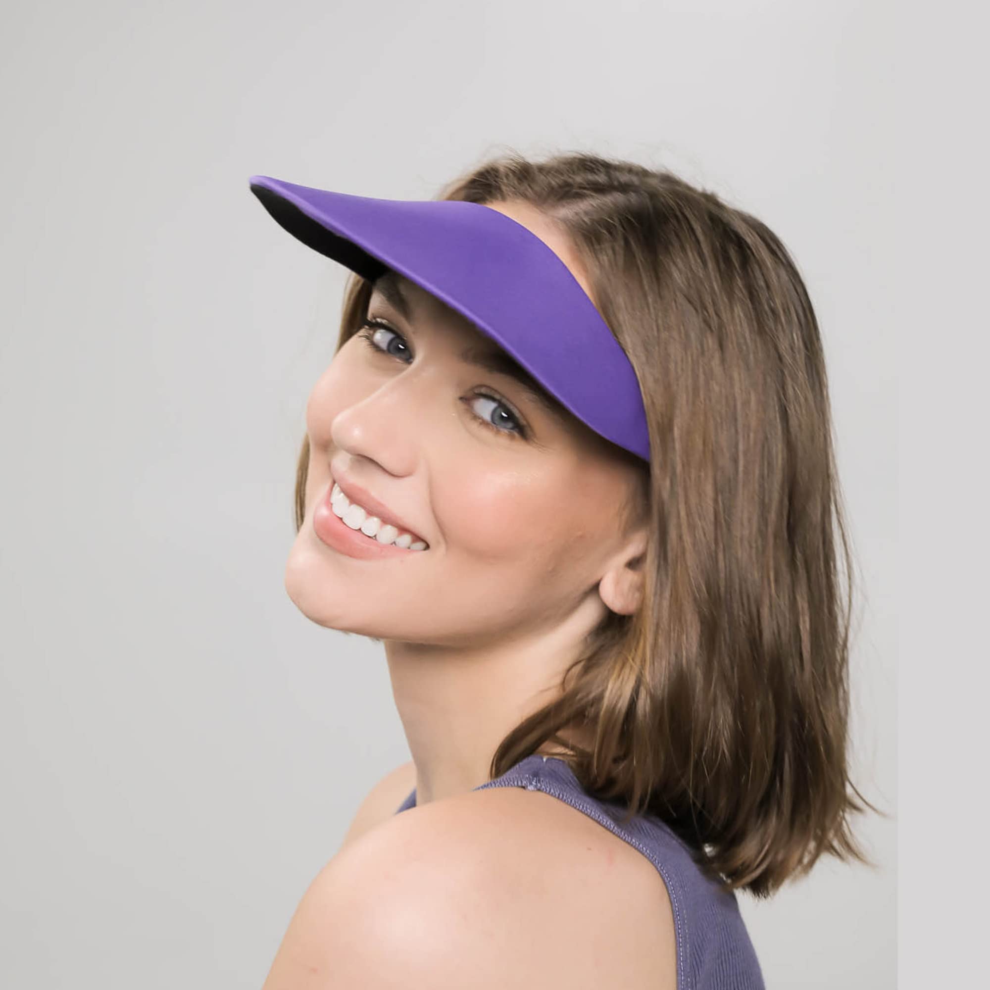 Women's UV Protection Sun Visor Hat - Lightweight & Breathable for Golf, Tennis, Running - Wide Brim Outdoor Sports Cap for Sun Protection, Travel & Summer Activities